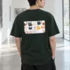 "Whimsical Cat Parade" Heavyweight Unisex Crewneck T-shirt | Gildan 5000