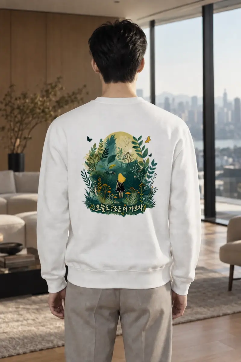 "Whimsical Forest Walk" Heavy Blend Unisex Crewneck Sweatshirt | Gildan 18000