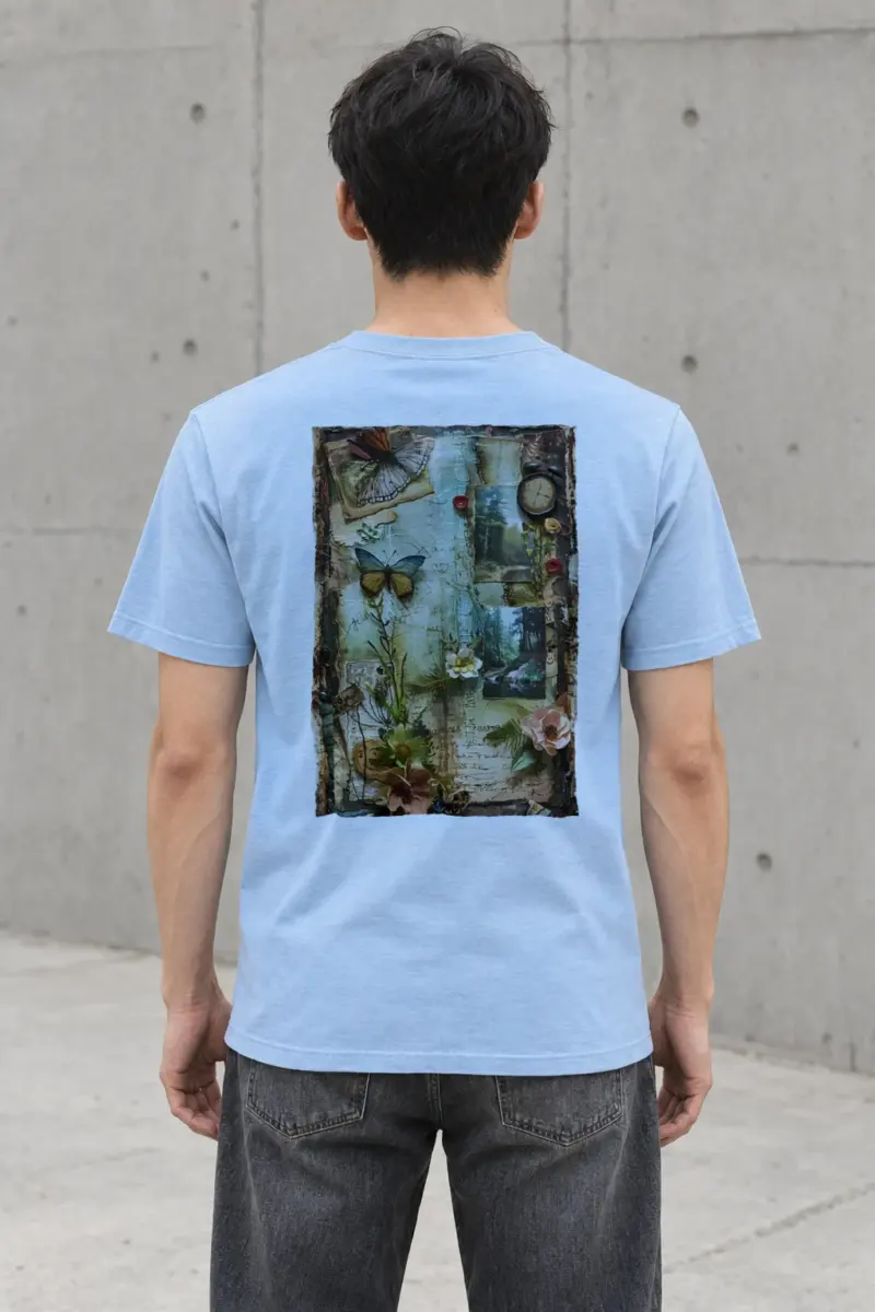 "Whimsical Memories" Heavyweight Unisex Crewneck T-shirt | Gildan 5000