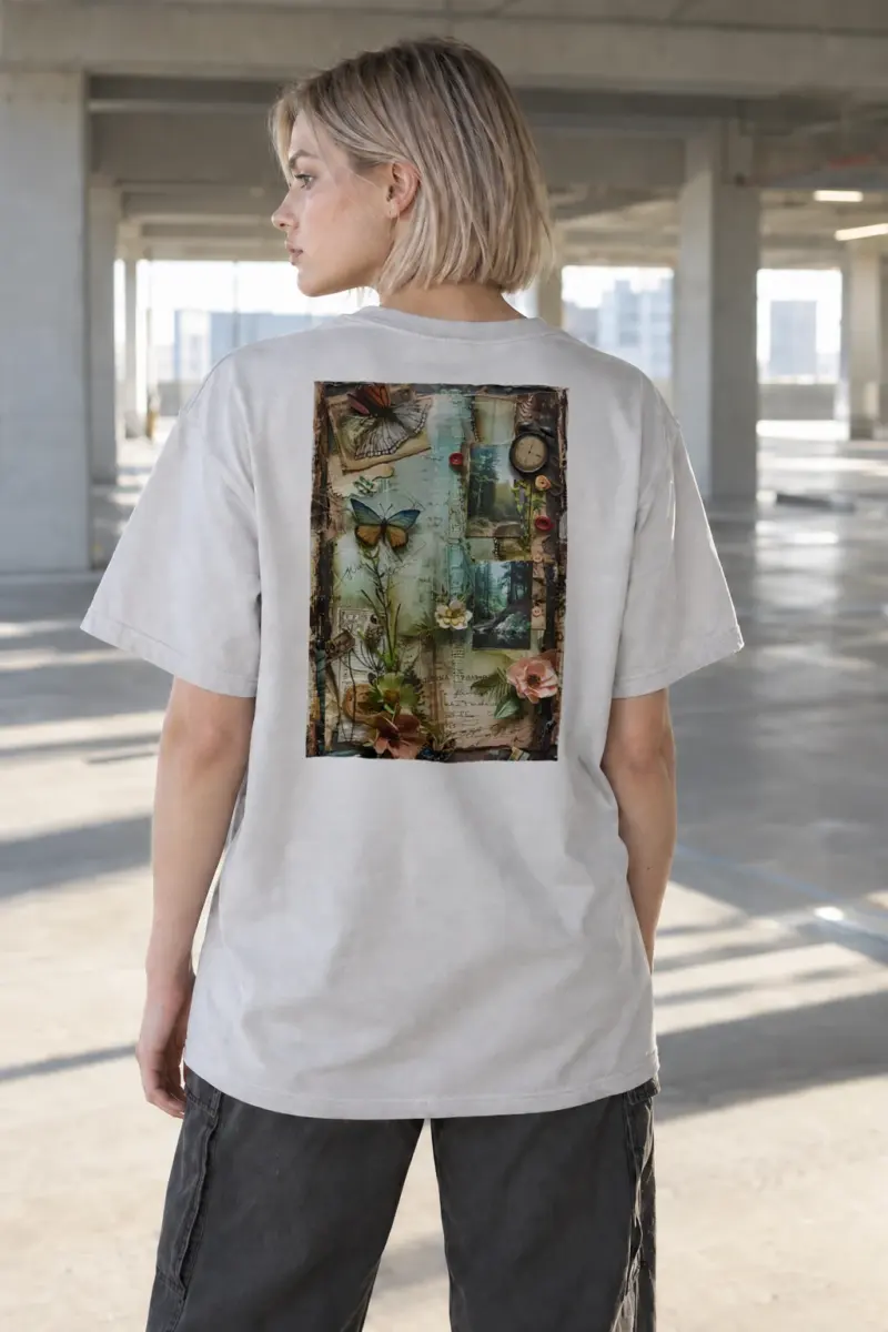 “Whimsical Memories” Heavyweight Unisex Crewneck T-shirt | Gildan 5000