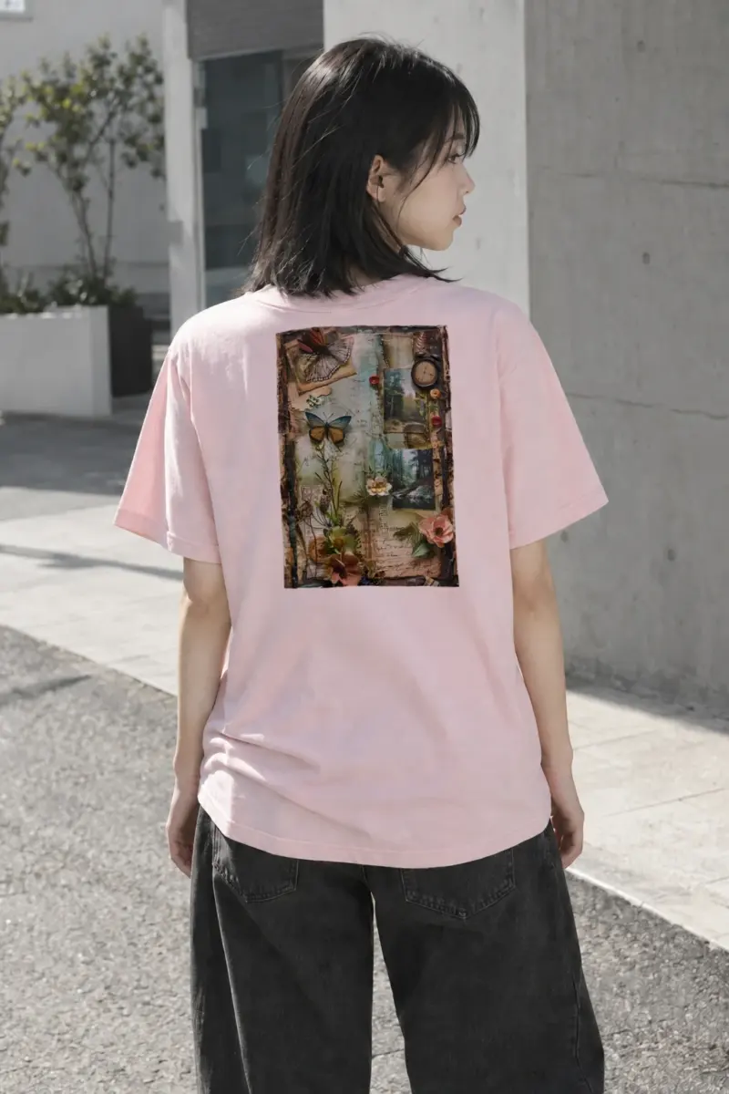 "Whimsical Memories" Heavyweight Unisex Crewneck T-shirt | Gildan 5000