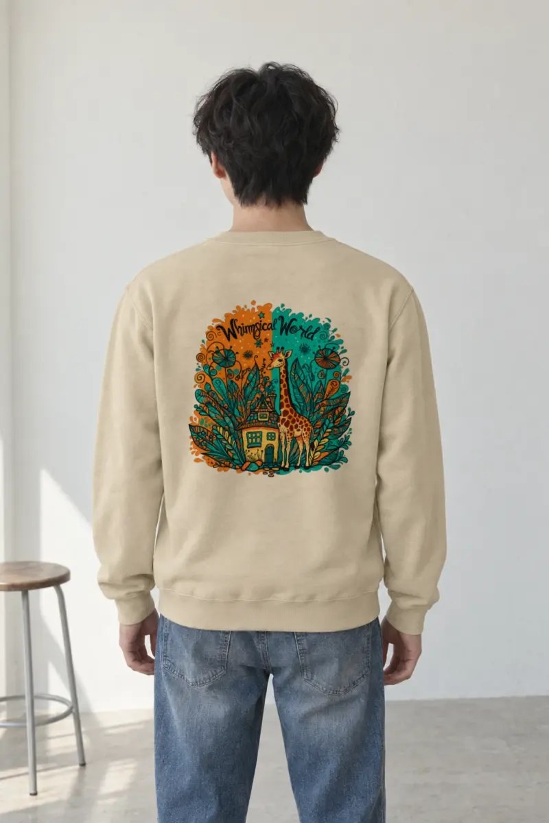 "Whimsical World" Heavy Blend Unisex Crewneck Sweatshirt | Gildan 18000