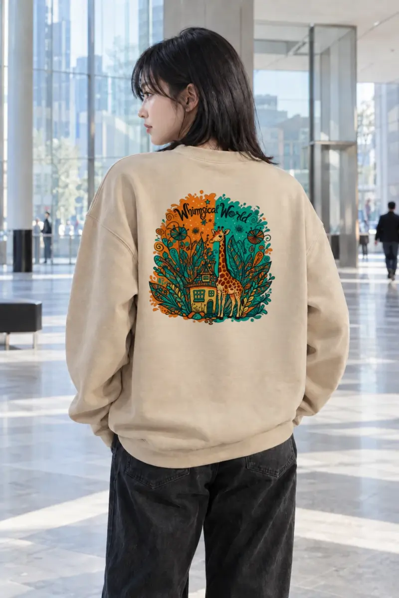 "Whimsical World" Heavy Blend Unisex Crewneck Sweatshirt | Gildan 18000