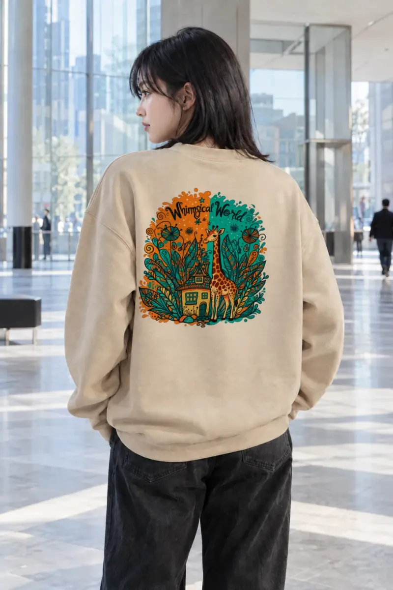 "Whimsical World" Heavy Blend Unisex Crewneck Sweatshirt | Gildan 18000