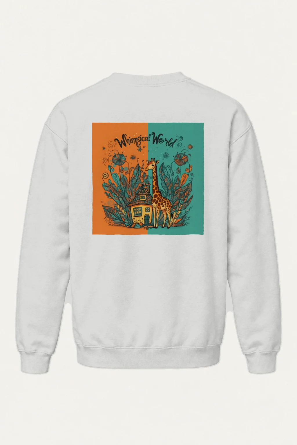 "Whimsical World" Heavy Blend Unisex Crewneck Sweatshirt | Gildan 18000