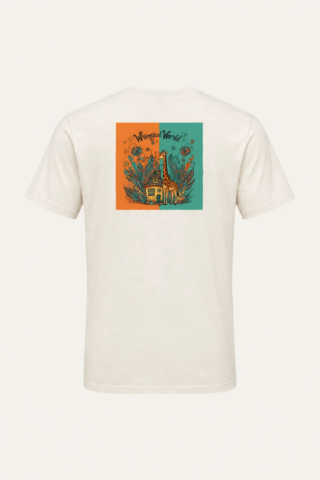 "Whimsical World" Heavyweight Unisex Crewneck T-shirt | Gildan 5000