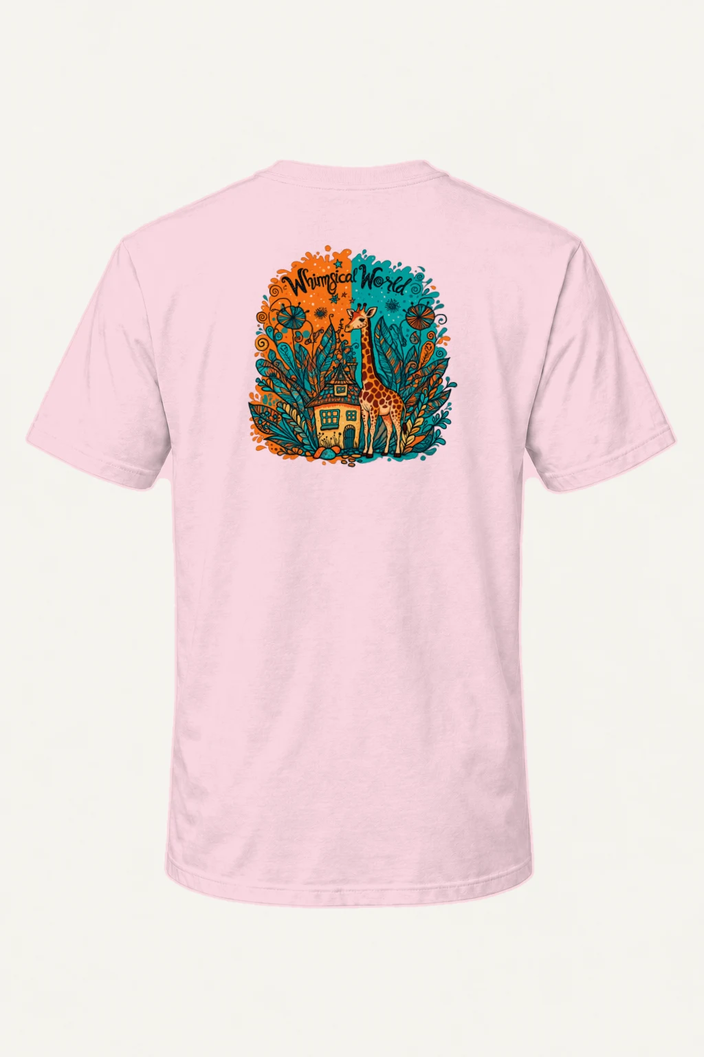 "Whimsical World" Heavyweight Unisex Crewneck T-shirt | Gildan 5000