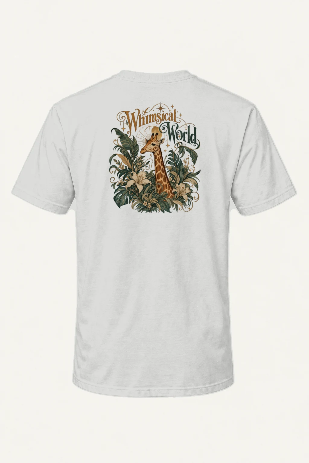"Whimsical World" Heavyweight Unisex Crewneck T-shirt | Gildan 5000