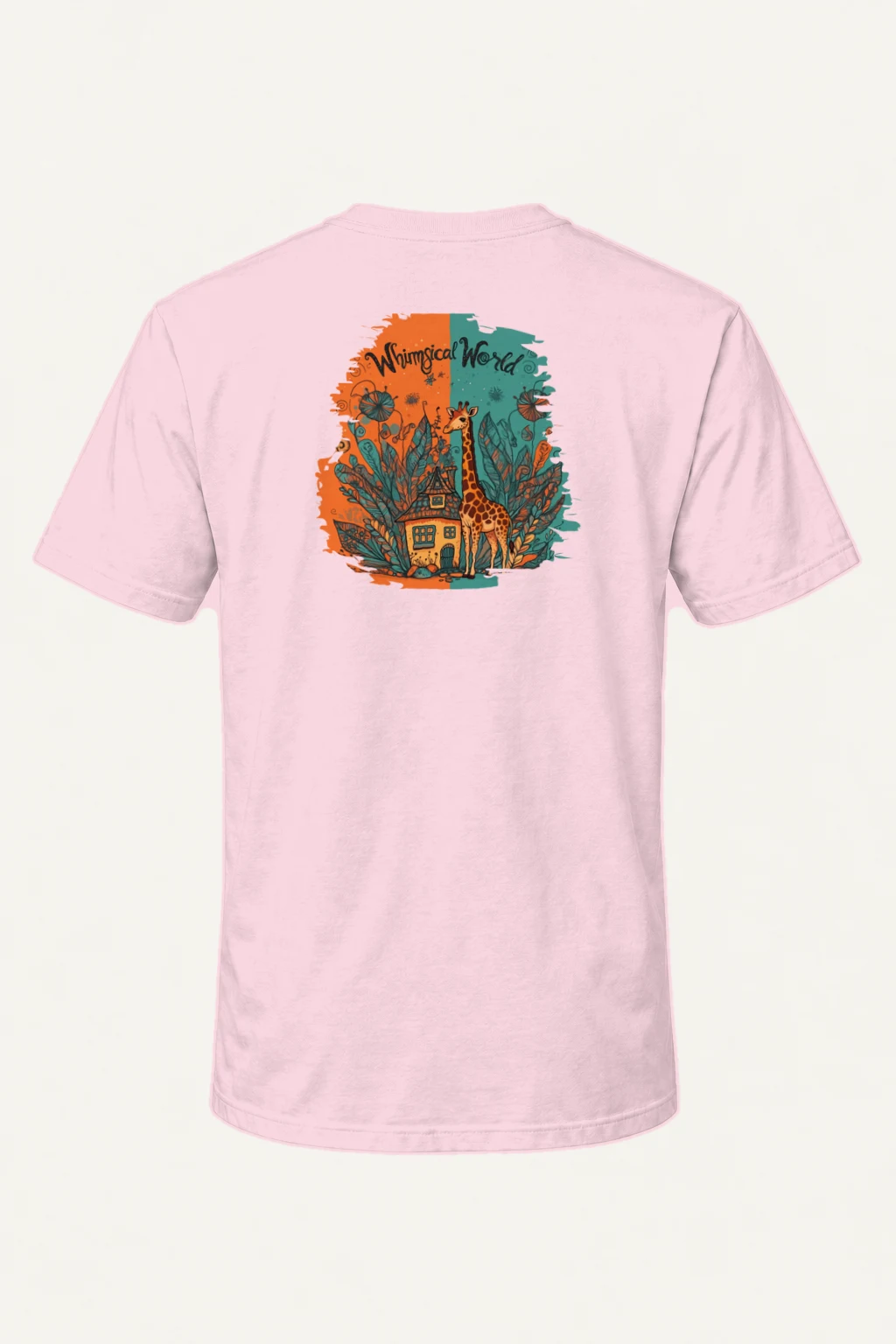 "Whimsical World" Heavyweight Unisex Crewneck T-shirt | Gildan 5000