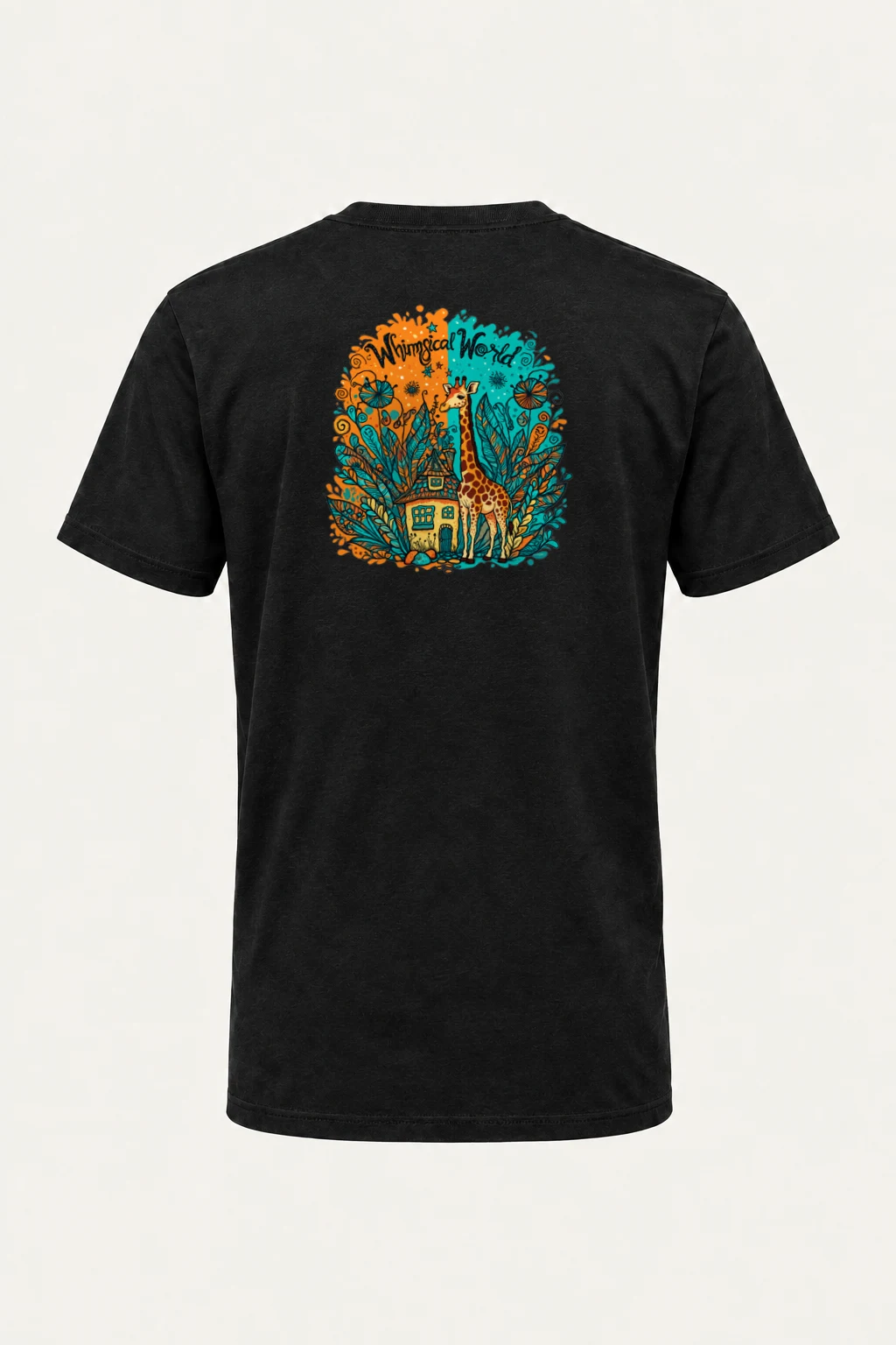 "Whimsical World" Heavyweight Unisex Crewneck T-shirt | Gildan 5000