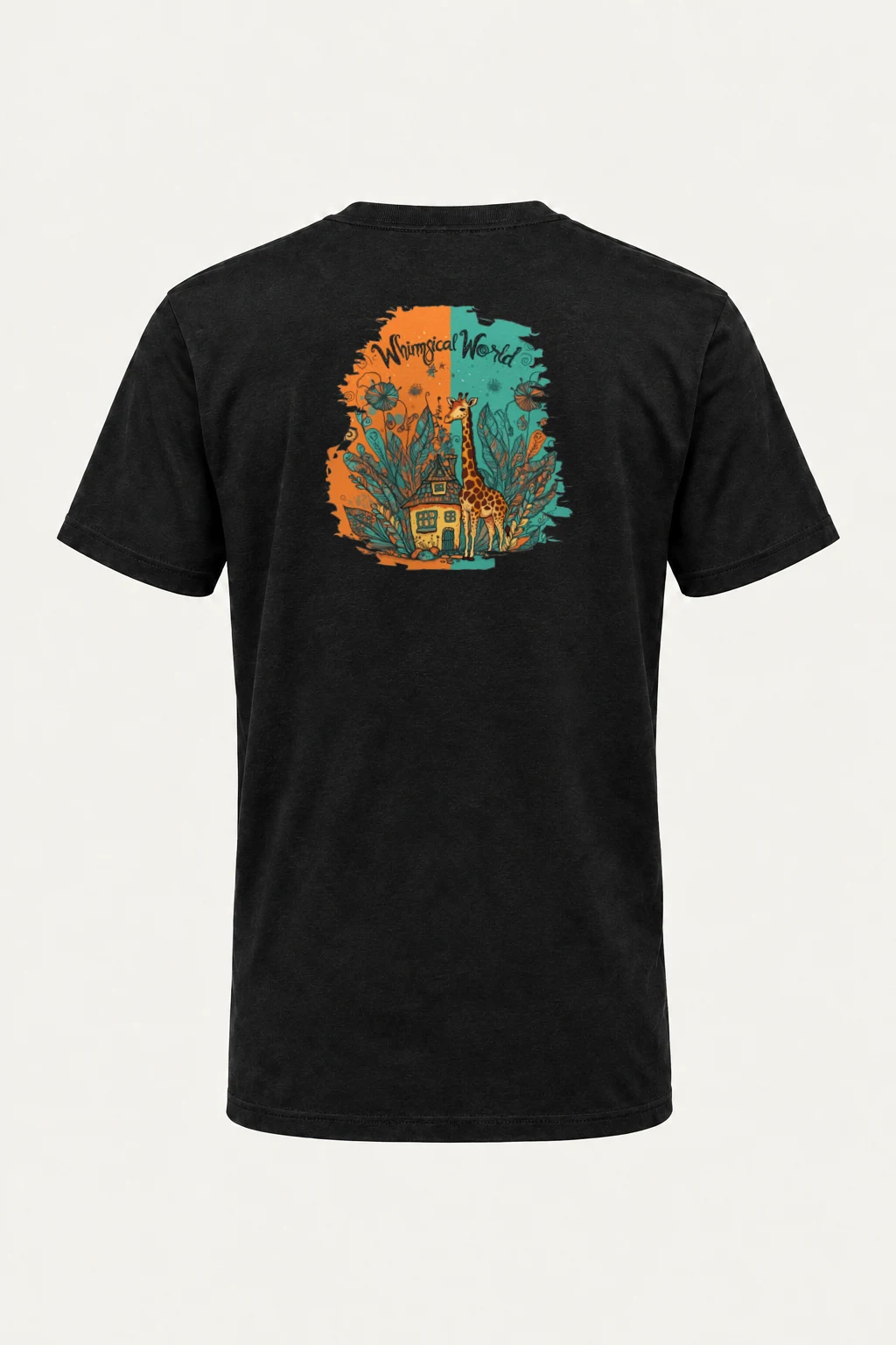 "Whimsical World" Heavyweight Unisex Crewneck T-shirt | Gildan 5000