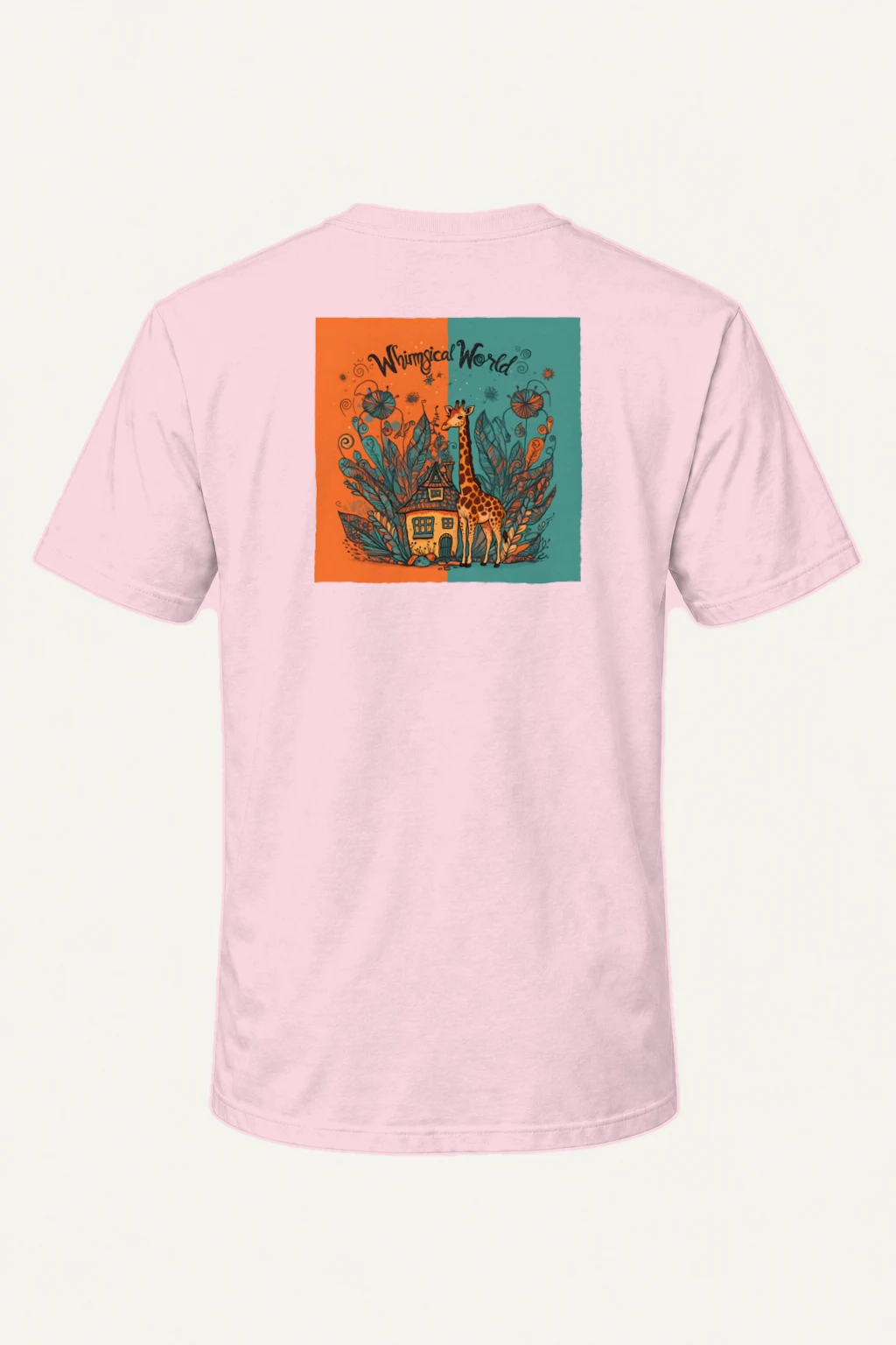 "Whimsical World" Heavyweight Unisex Crewneck T-shirt | Gildan 5000