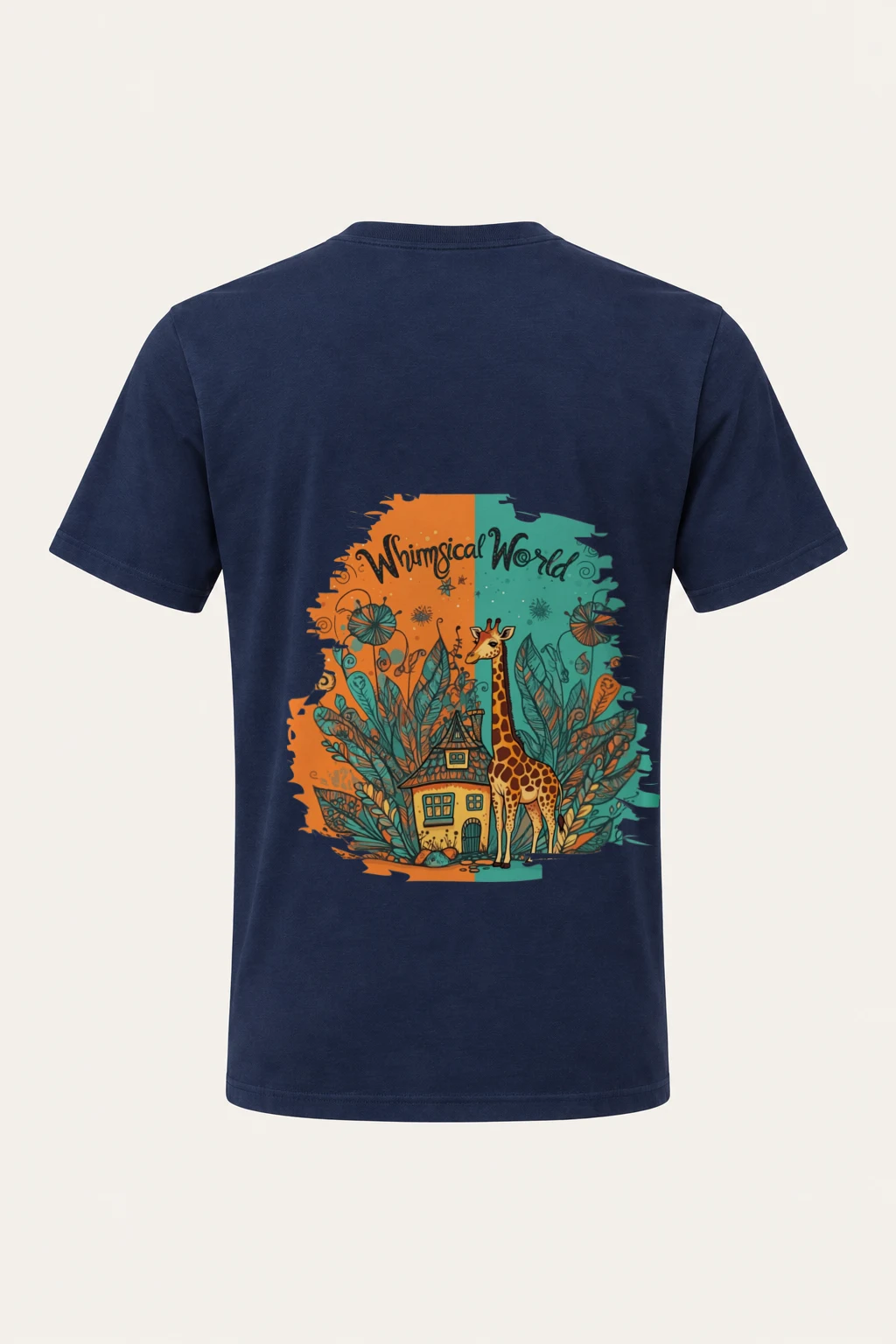 "Whimsical World" Heavyweight Unisex Crewneck T-shirt | Gildan 5000