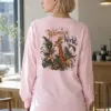 "Botanical Giraffe" Unisex Longsleeve T-shirt | Gildan 2400