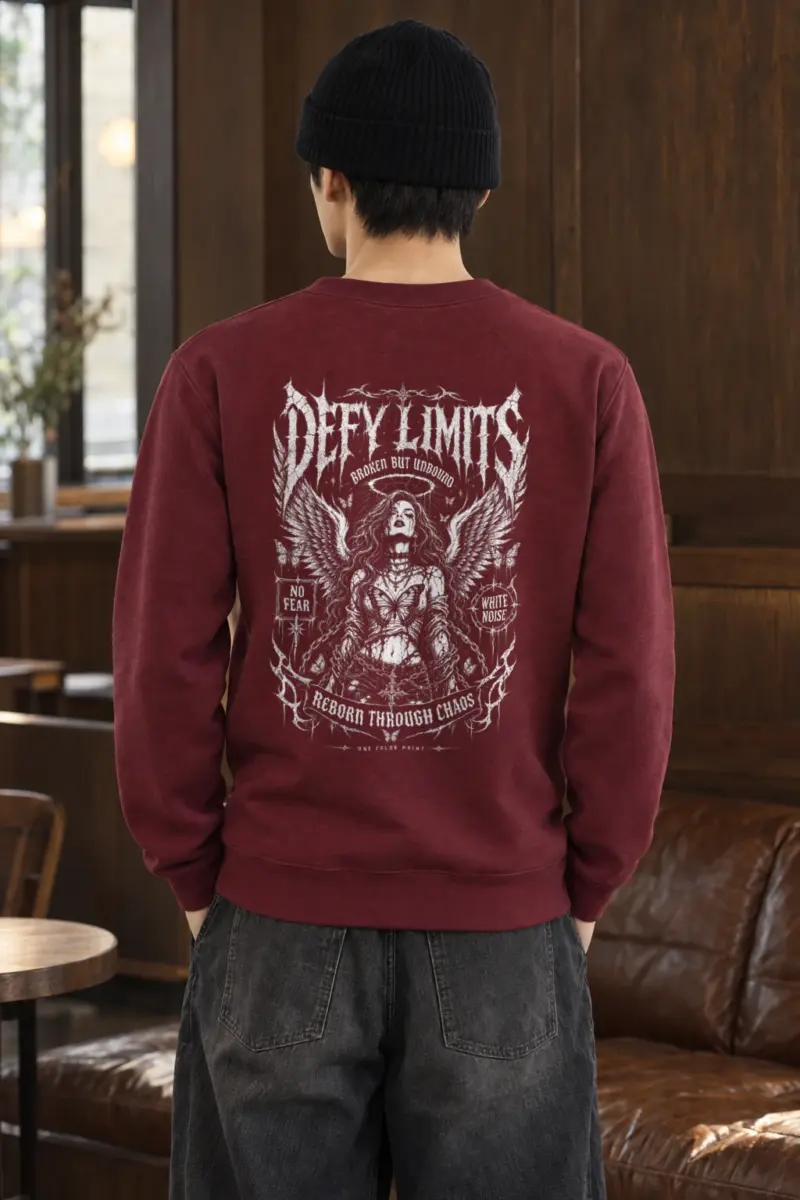 "White Noise Reborn" Heavy Blend Unisex Crewneck Sweatshirt