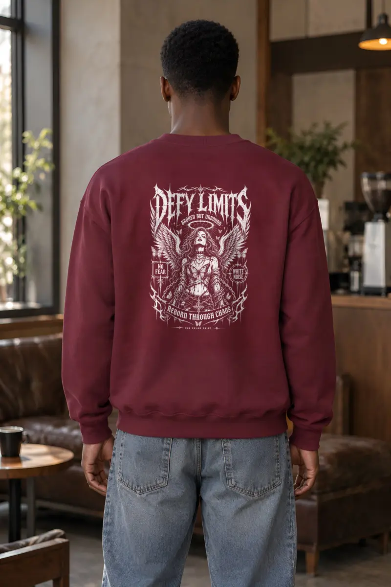 "White Noise Reborn" Heavy Blend Unisex Crewneck Sweatshirt