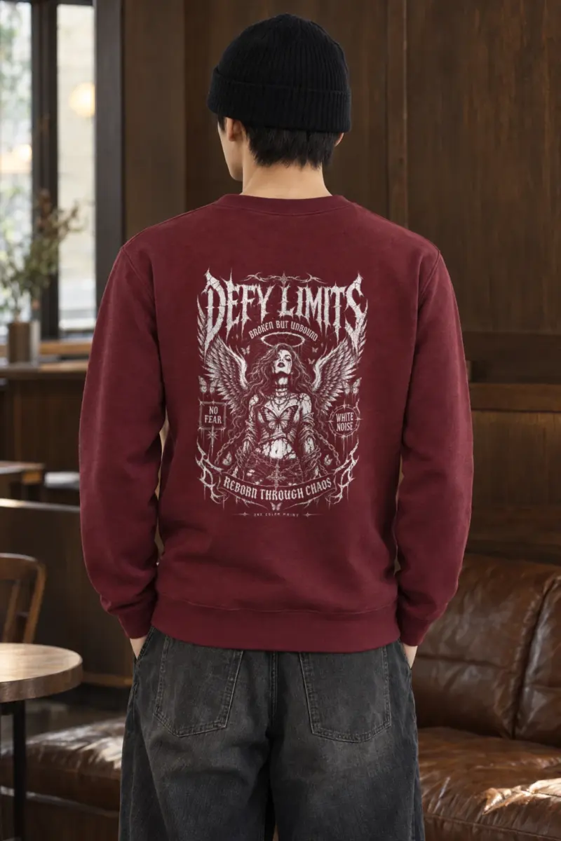 "White Noise Reborn" Heavy Blend Unisex Crewneck Sweatshirt