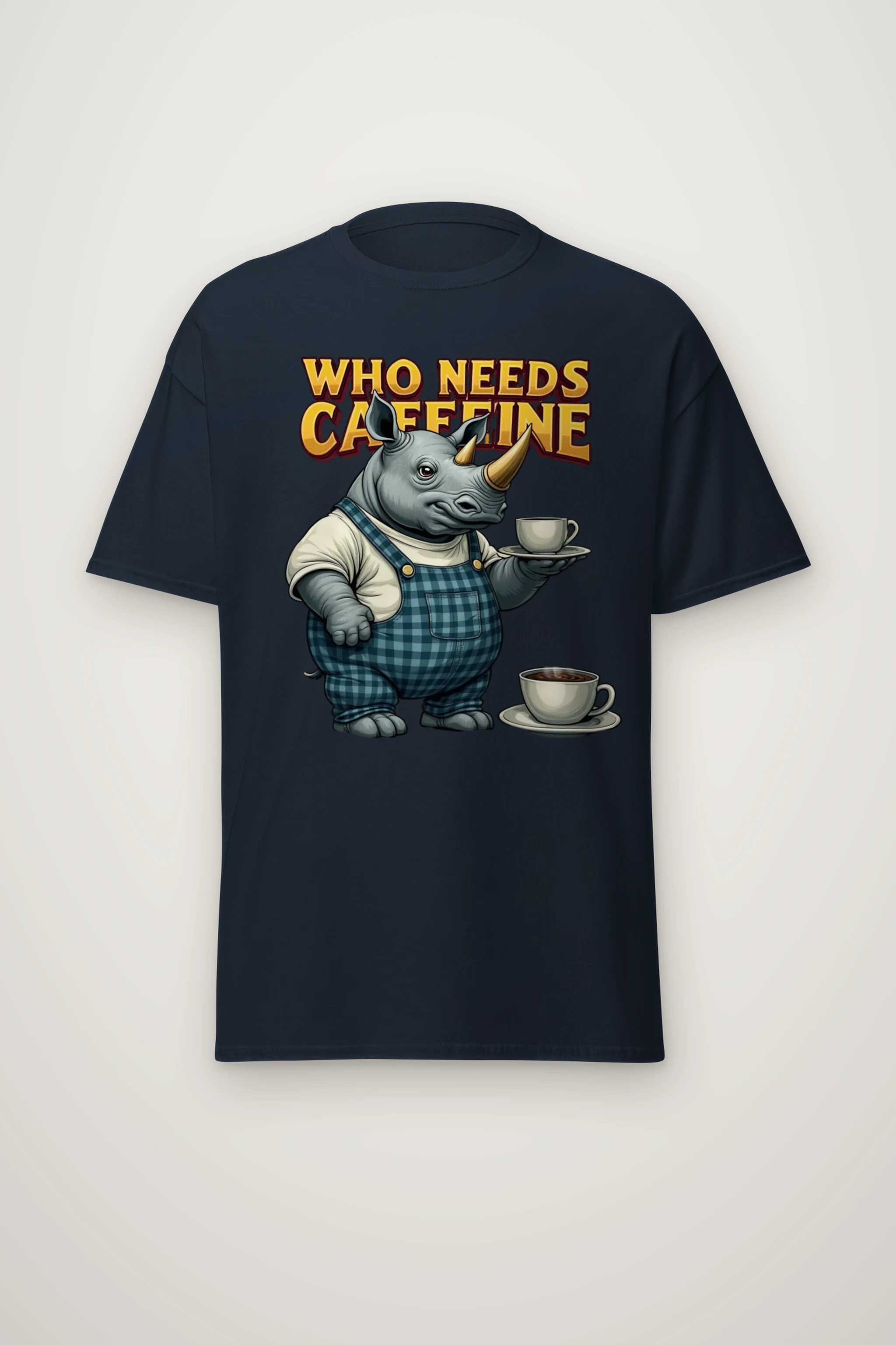 "Who Needs Caffeine" Heavyweight Unisex Crewneck T-shirt