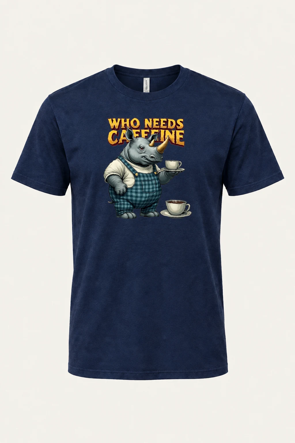"Who Needs Caffeine" Heavyweight Unisex Crewneck T-shirt | Gildan 5000