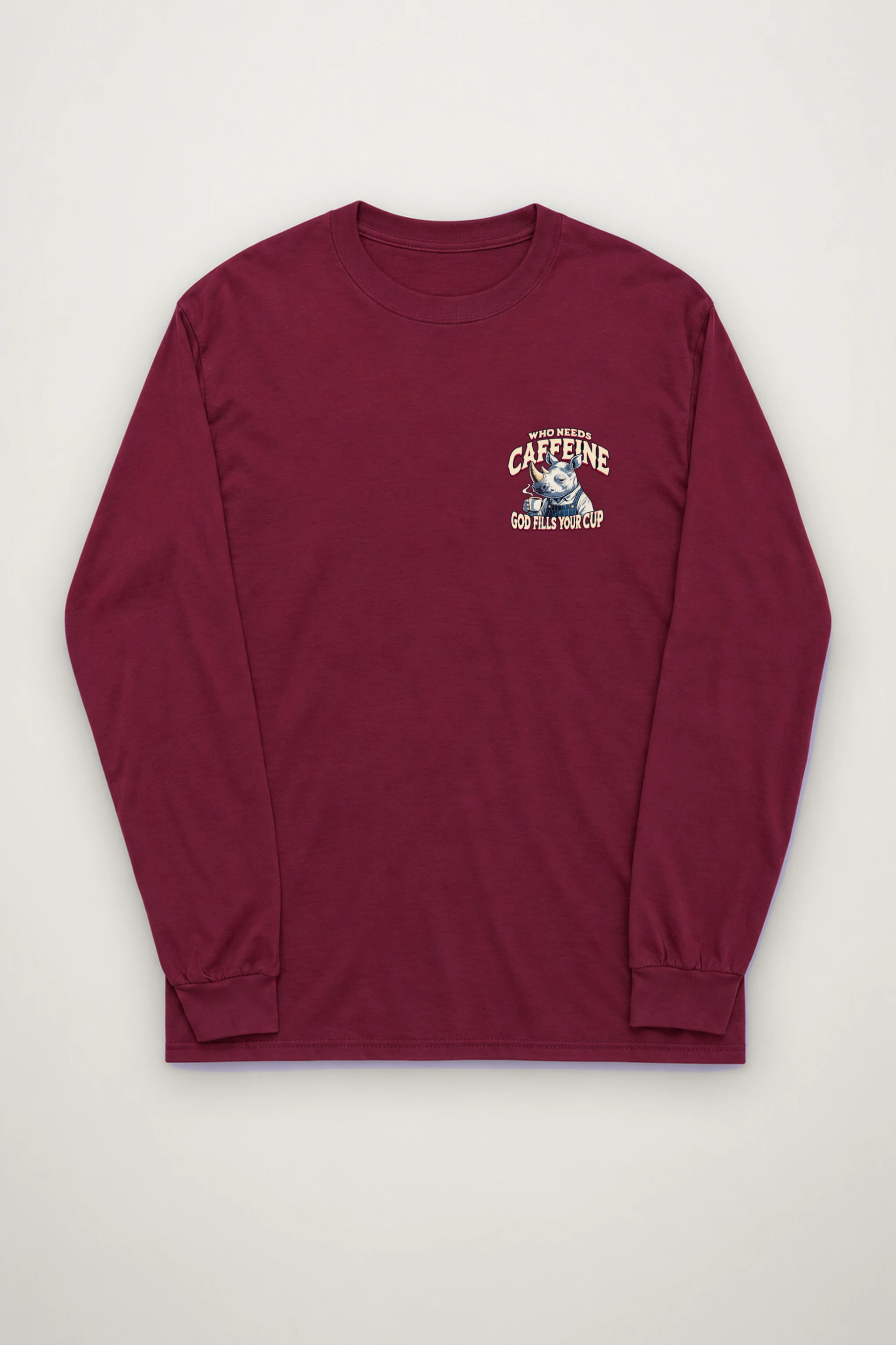 "Who Needs Caffeine" Unisex Longsleeve T-shirt