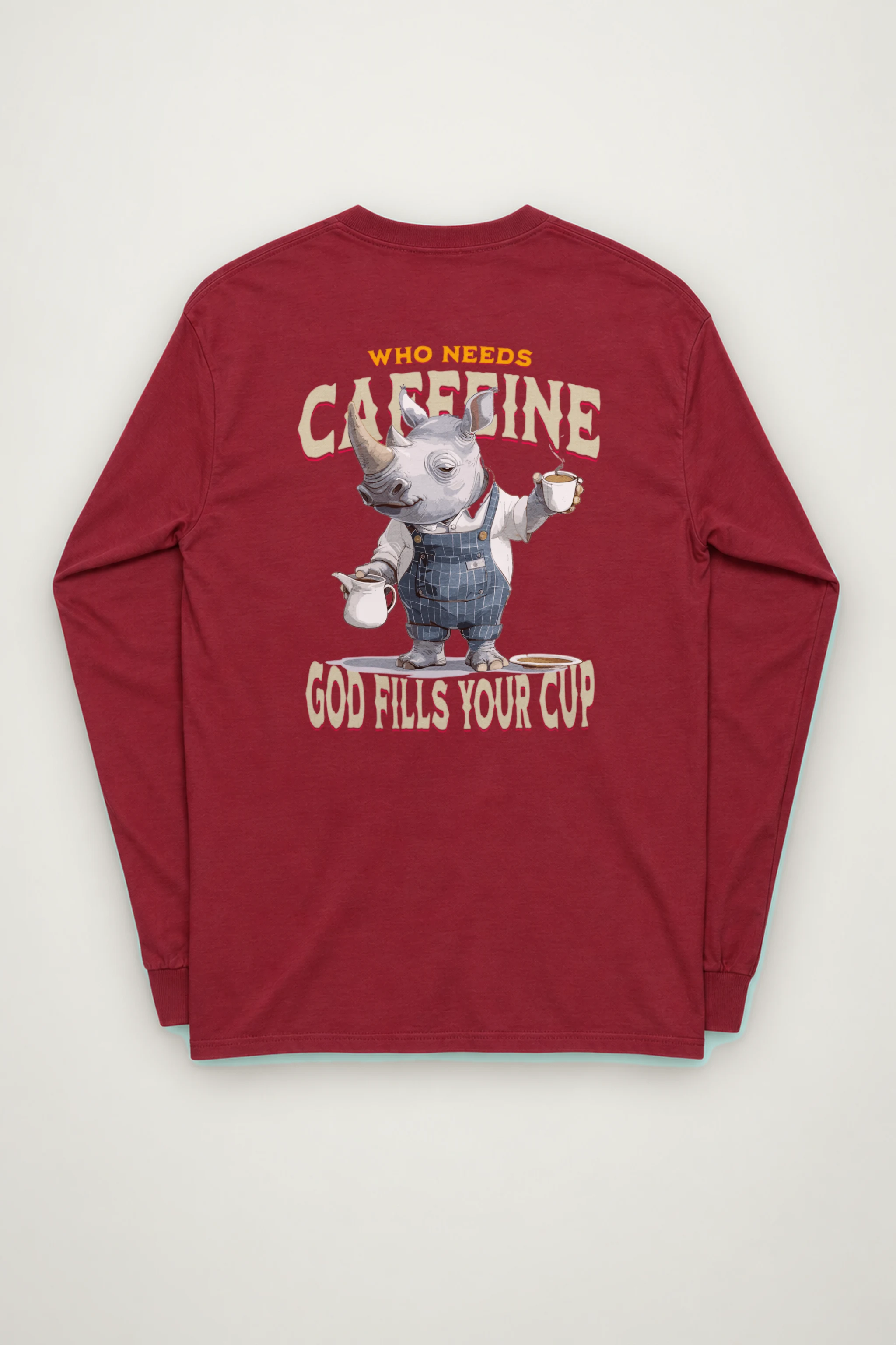 "Who Needs Caffeine" Unisex Longsleeve T-shirt