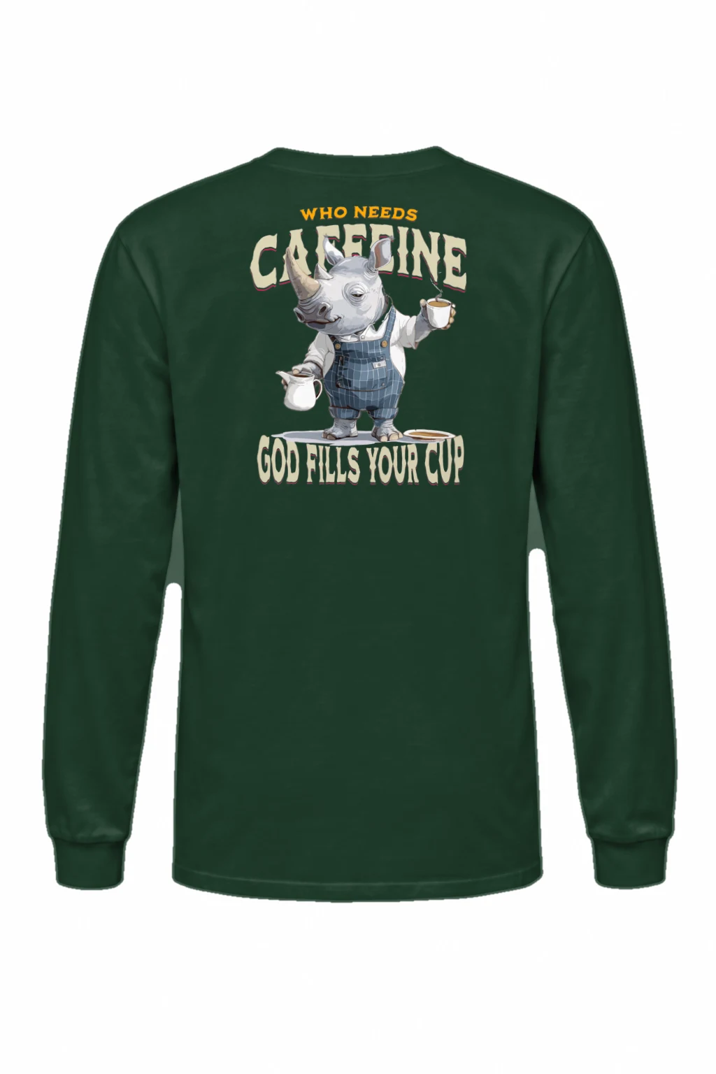 "Who Needs Caffeine" Unisex Longsleeve T-shirt | Gildan 2400
