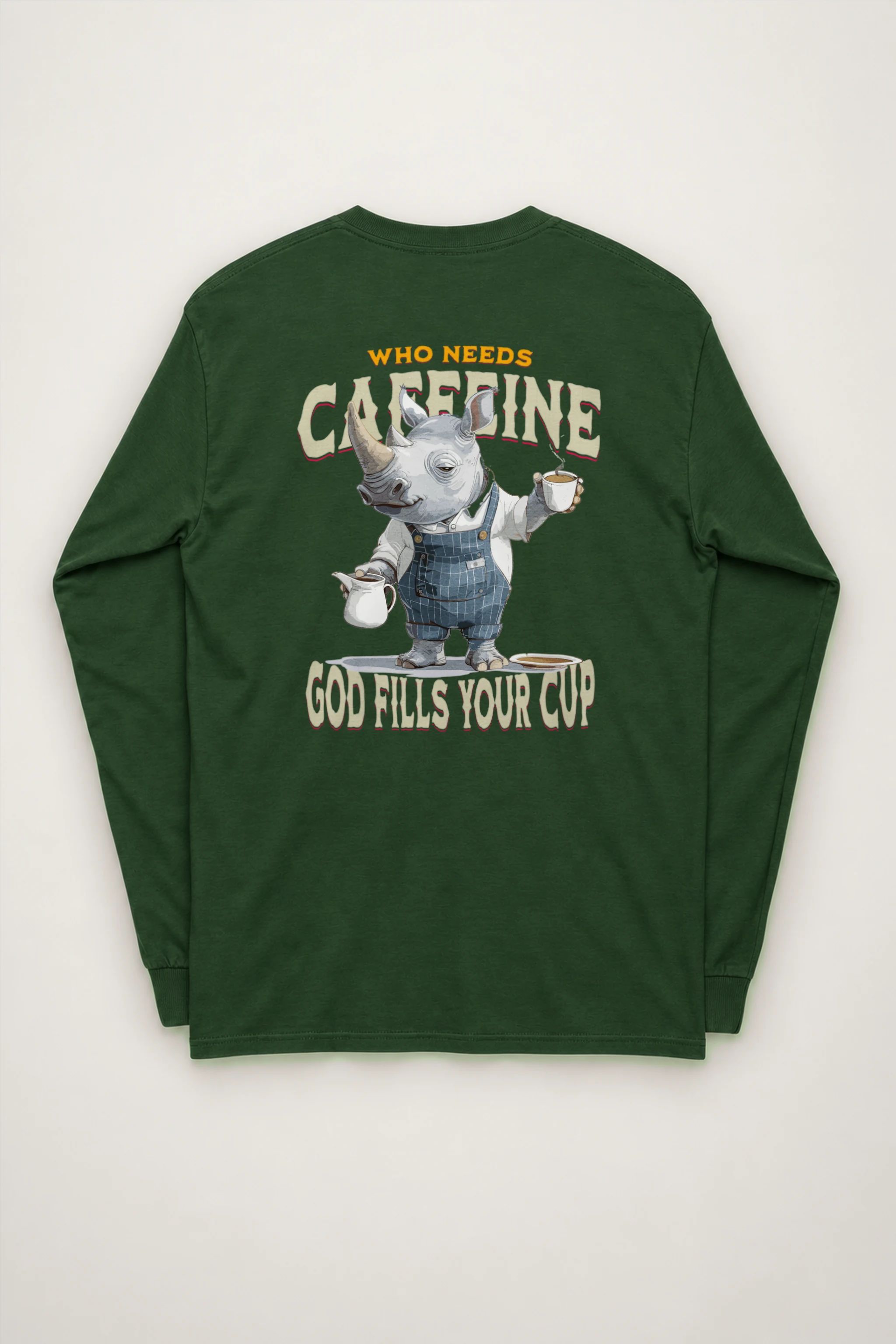 "Who Needs Caffeine" Unisex Longsleeve T-shirt