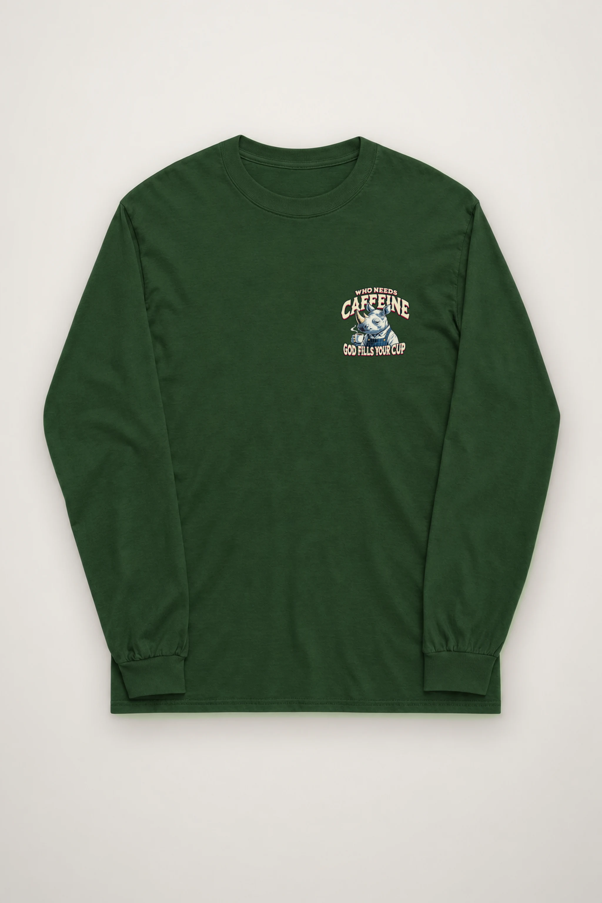 "Who Needs Caffeine" Unisex Longsleeve T-shirt