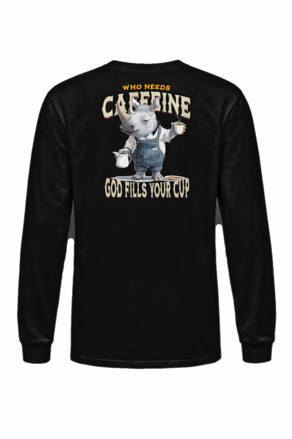 "Who Needs Caffeine" Unisex Longsleeve T-shirt | Gildan 2400