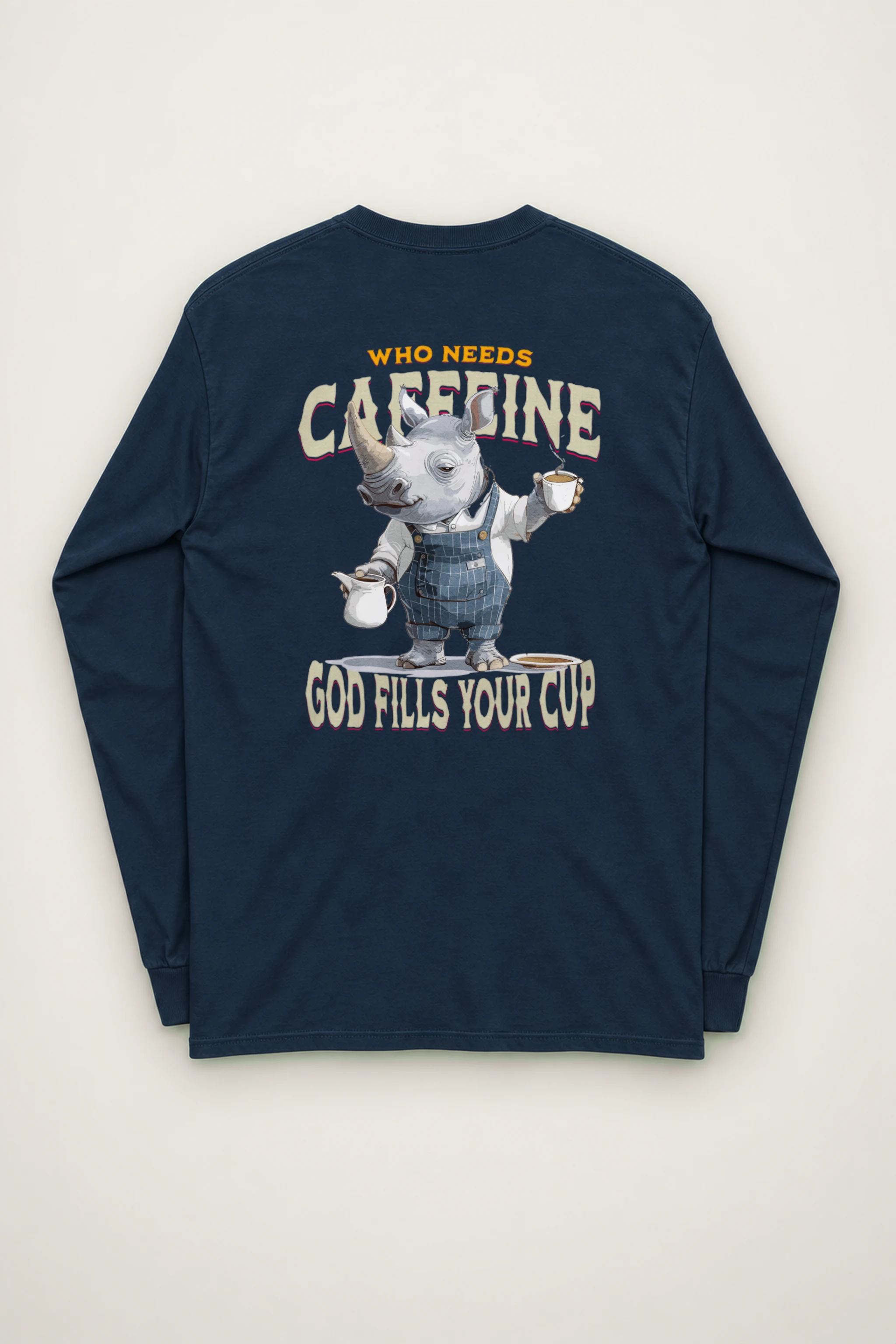 "Who Needs Caffeine" Unisex Longsleeve T-shirt