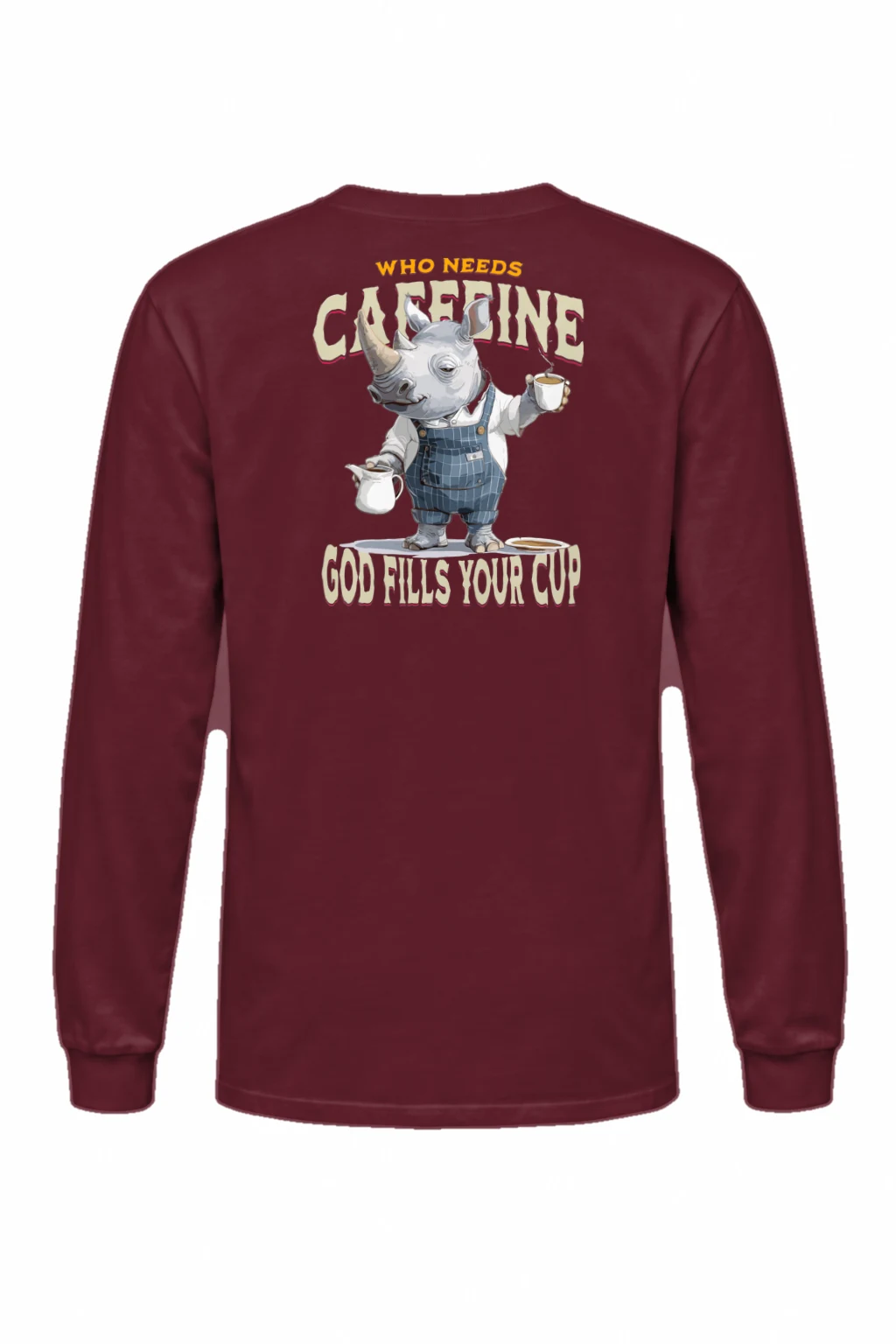 "Who Needs Caffeine" Unisex Longsleeve T-shirt | Gildan 2400