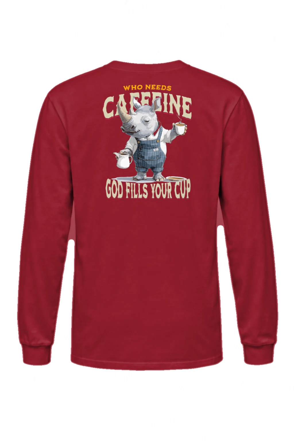 "Who Needs Caffeine" Unisex Longsleeve T-shirt | Gildan 2400
