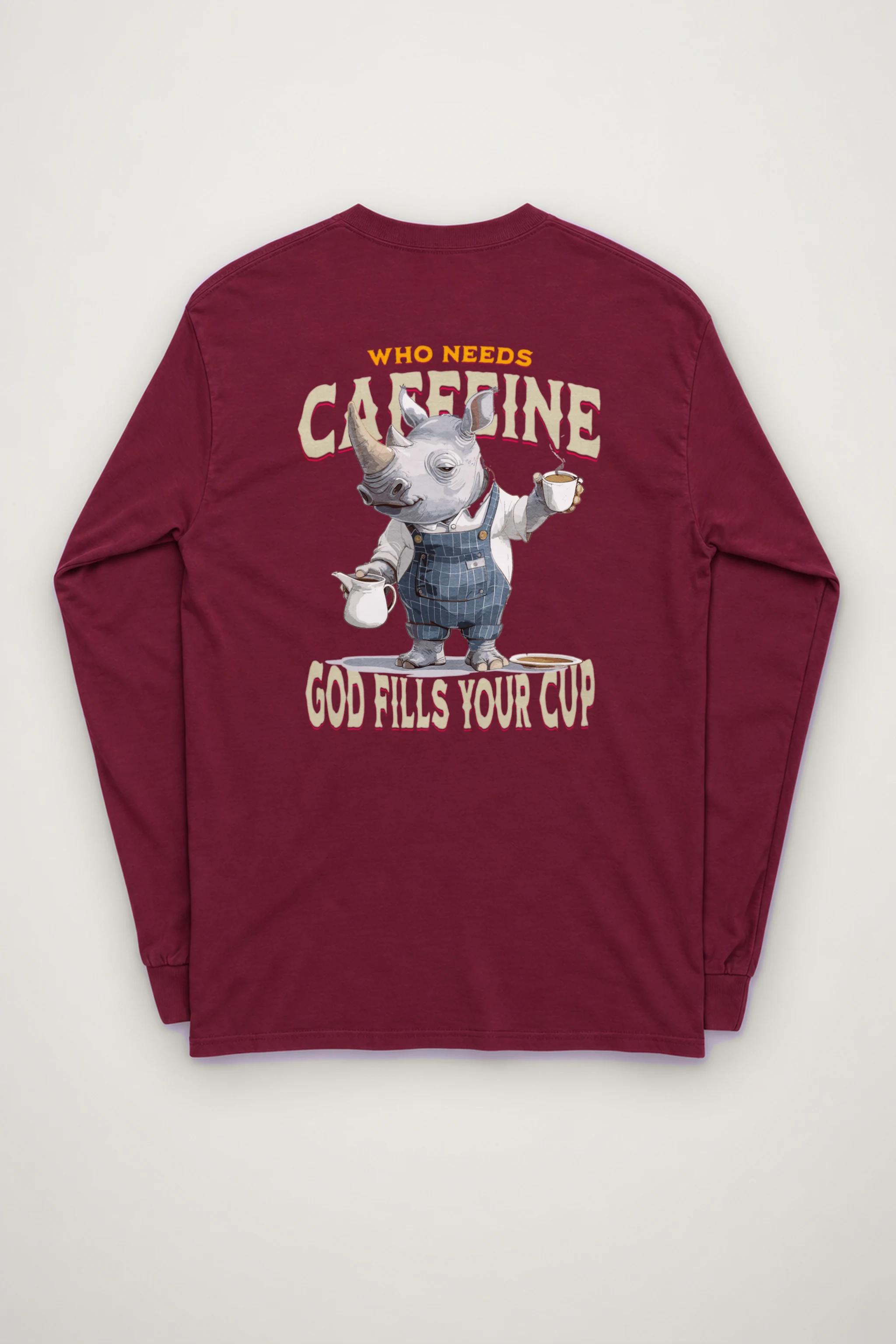 "Who Needs Caffeine" Unisex Longsleeve T-shirt