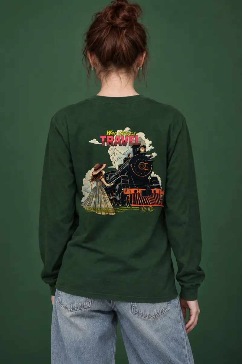 "Who Needs Travel" Unisex Longsleeve T-shirt