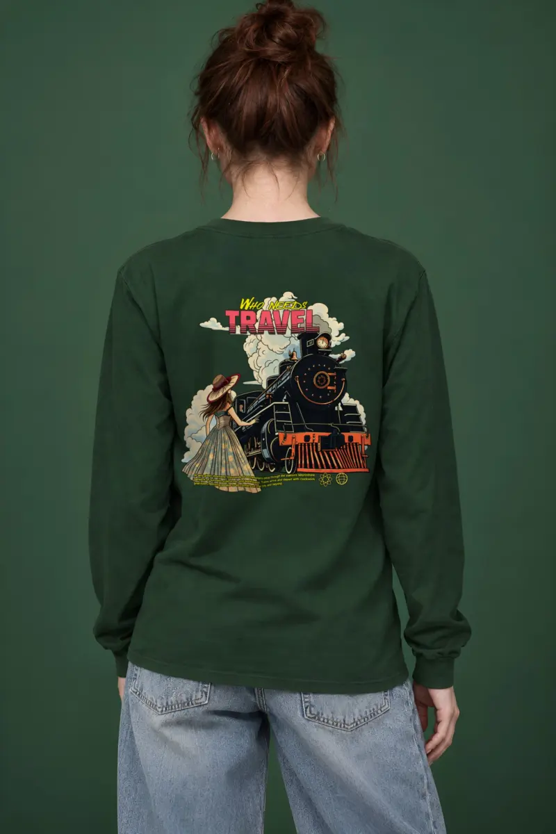 "Who Needs Travel" Unisex Longsleeve T-shirt