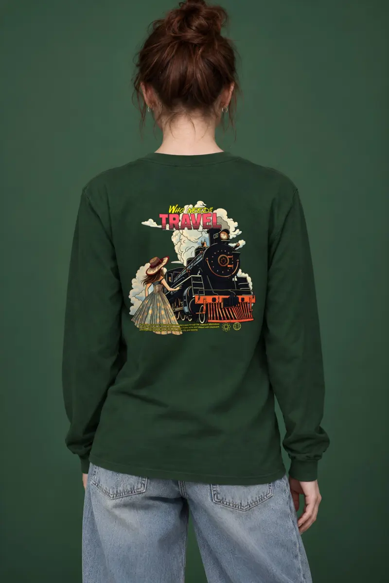 "Who Needs Travel" Unisex Longsleeve T-shirt