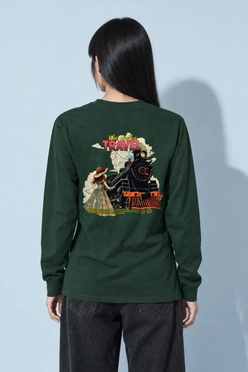 "Who Needs Travel" Unisex Longsleeve T-shirt