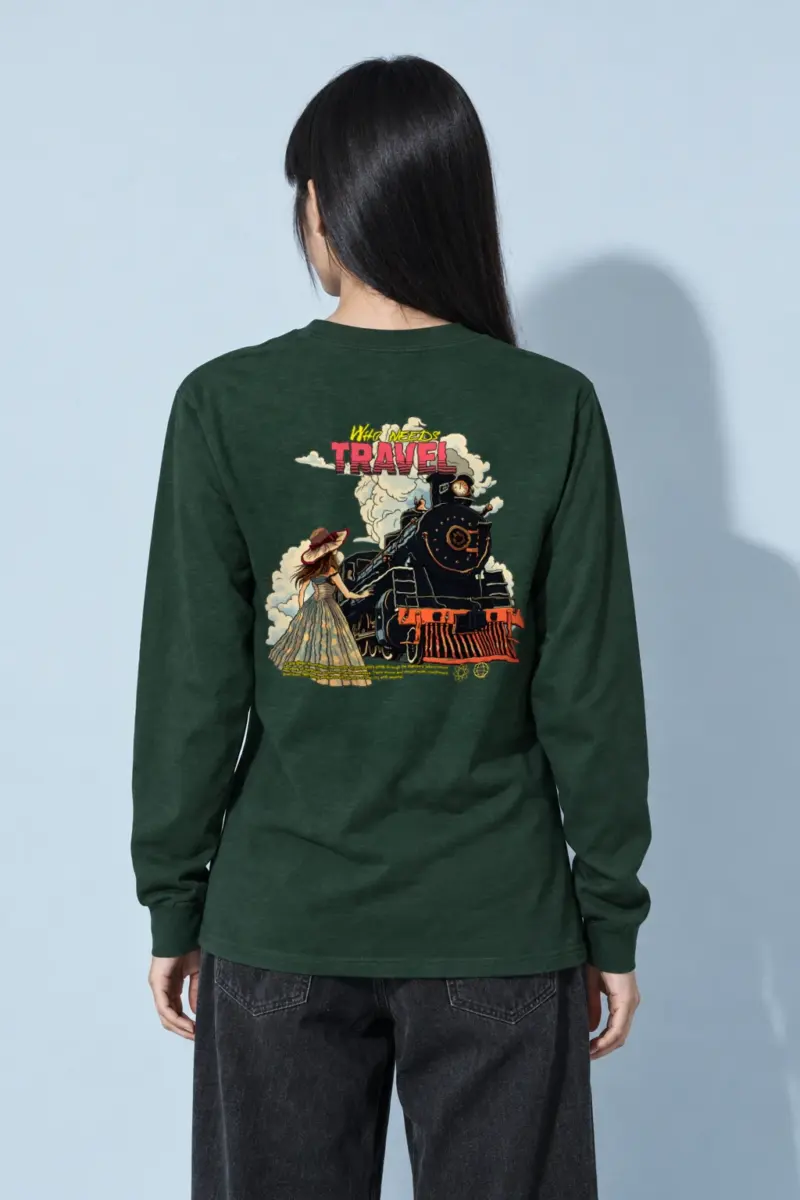 "Who Needs Travel" Unisex Longsleeve T-shirt