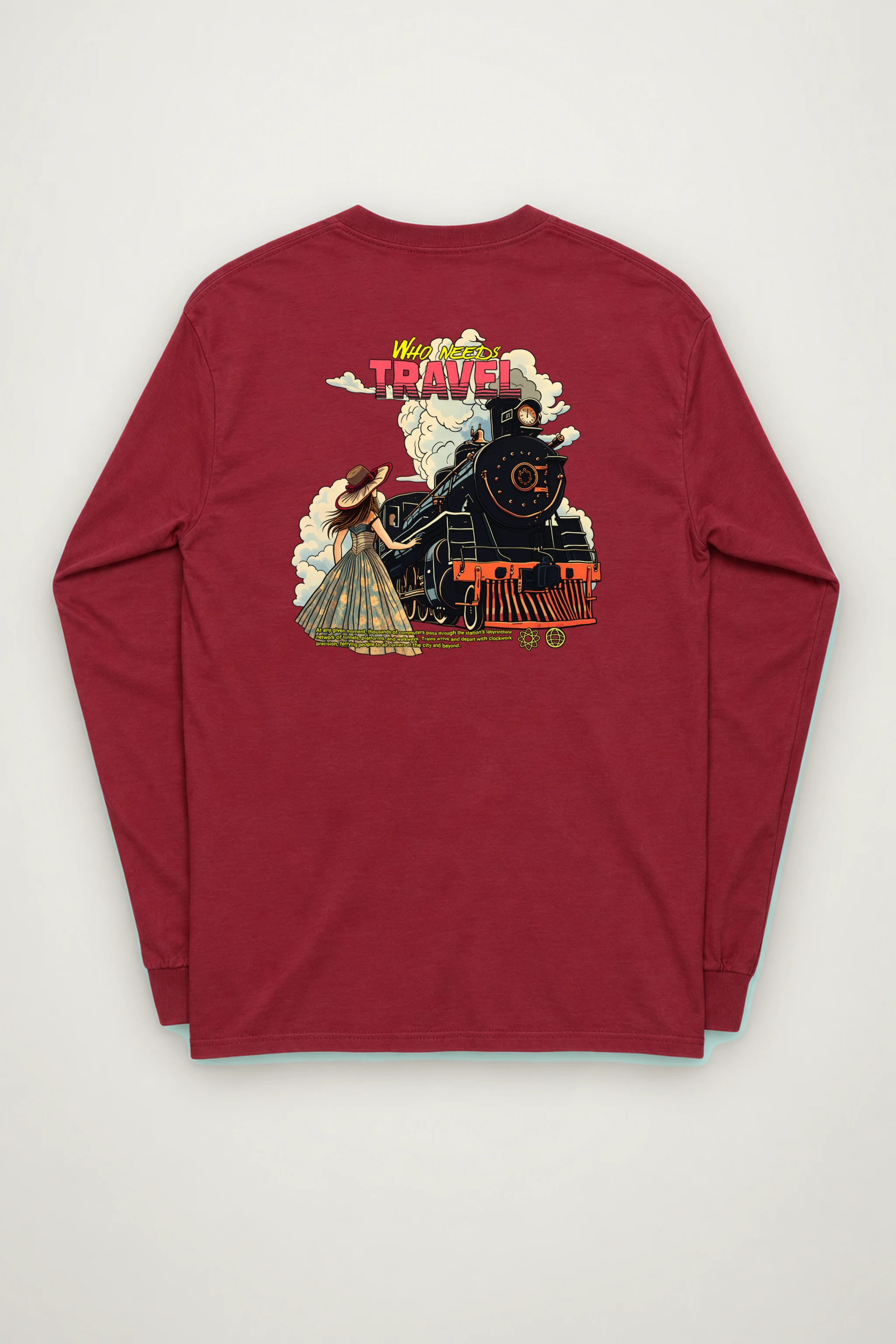 "Who Needs Travel" Unisex Longsleeve T-shirt