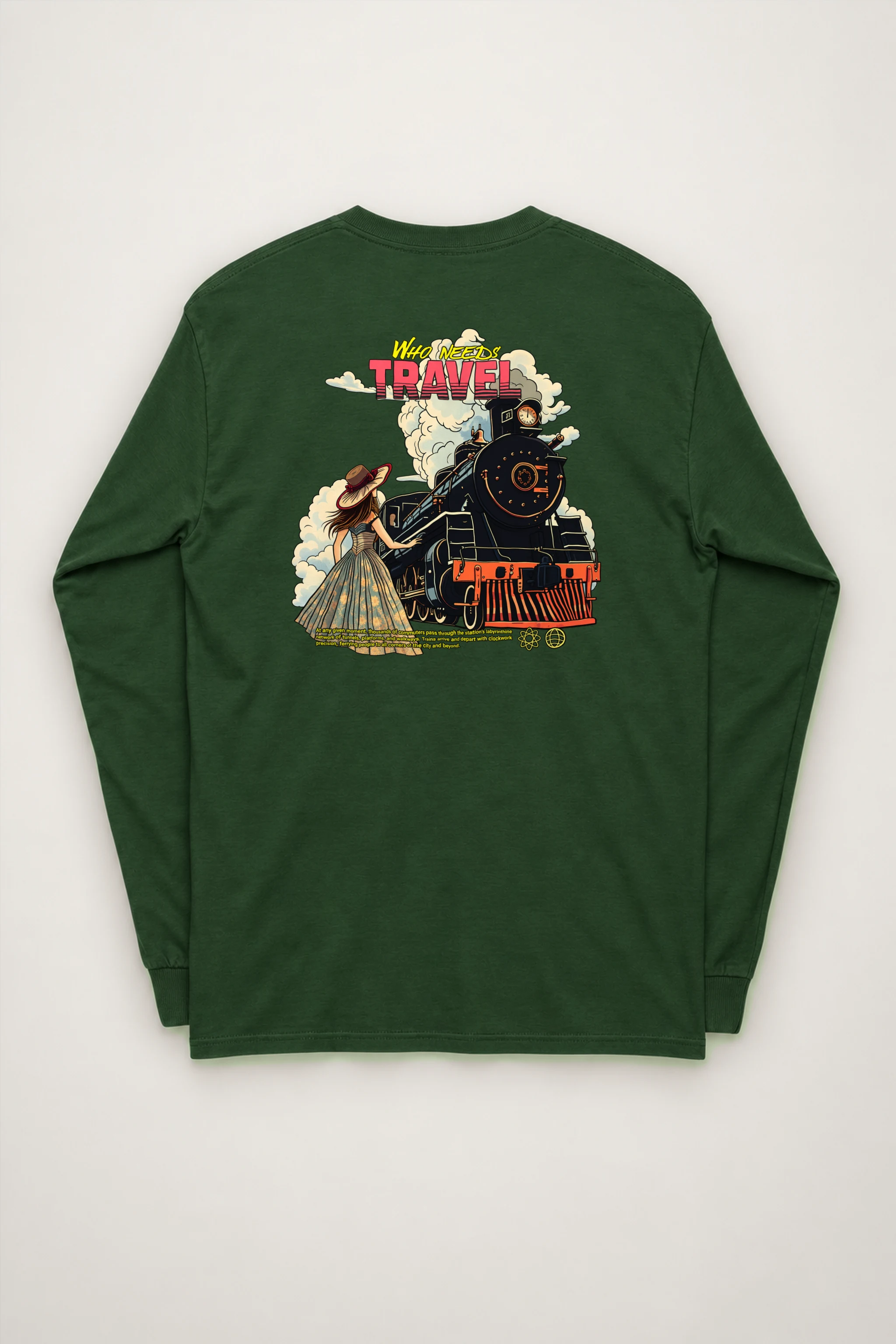 "Who Needs Travel" Unisex Longsleeve T-shirt