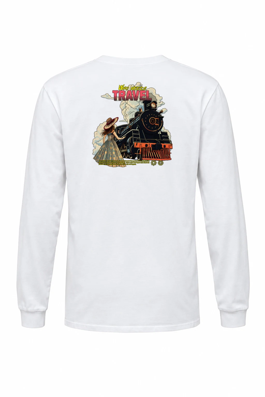 "Who Needs Travel" Unisex Longsleeve T-shirt | Gildan 2400