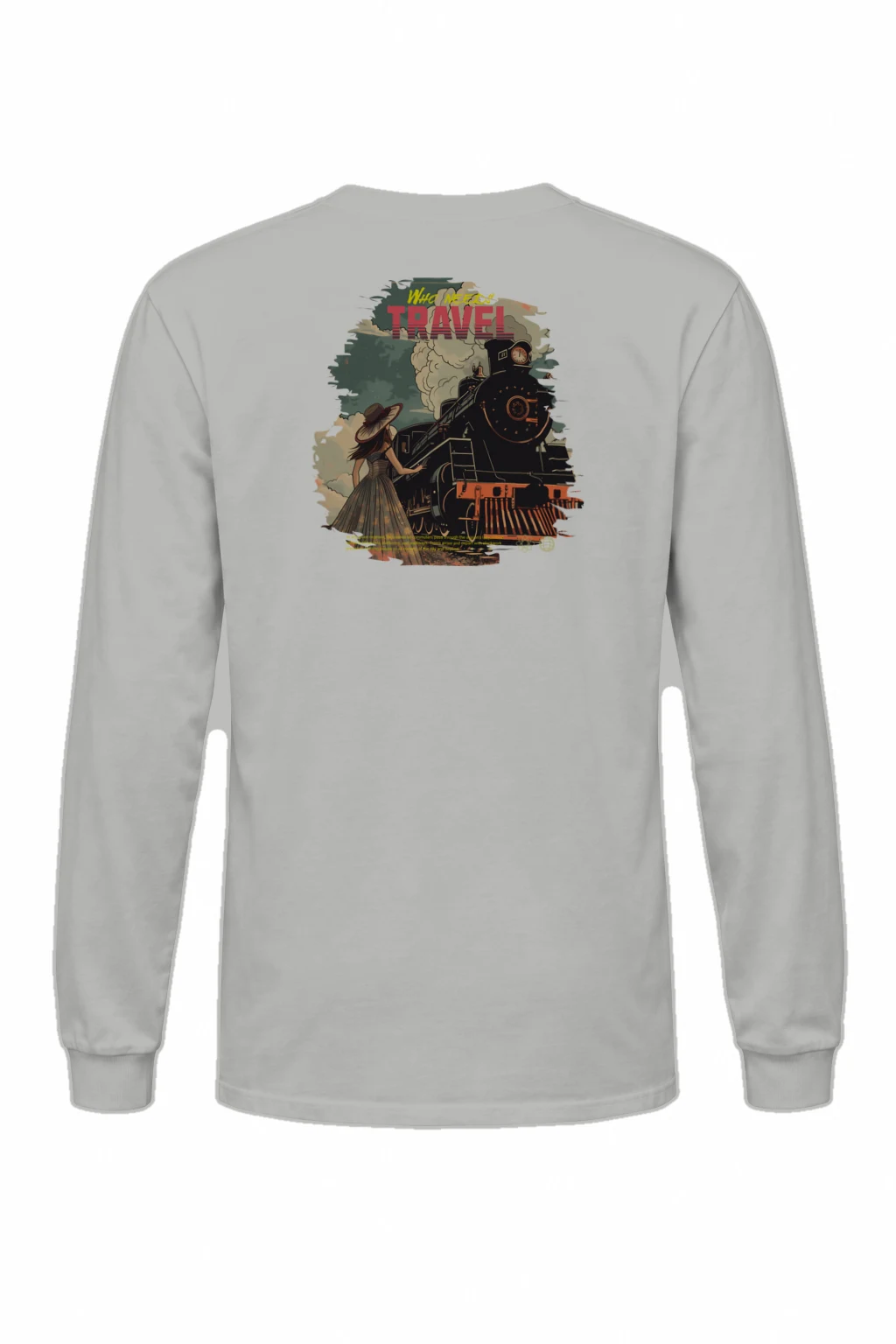 "Who Needs Travel" Unisex Longsleeve T-shirt | Gildan 2400