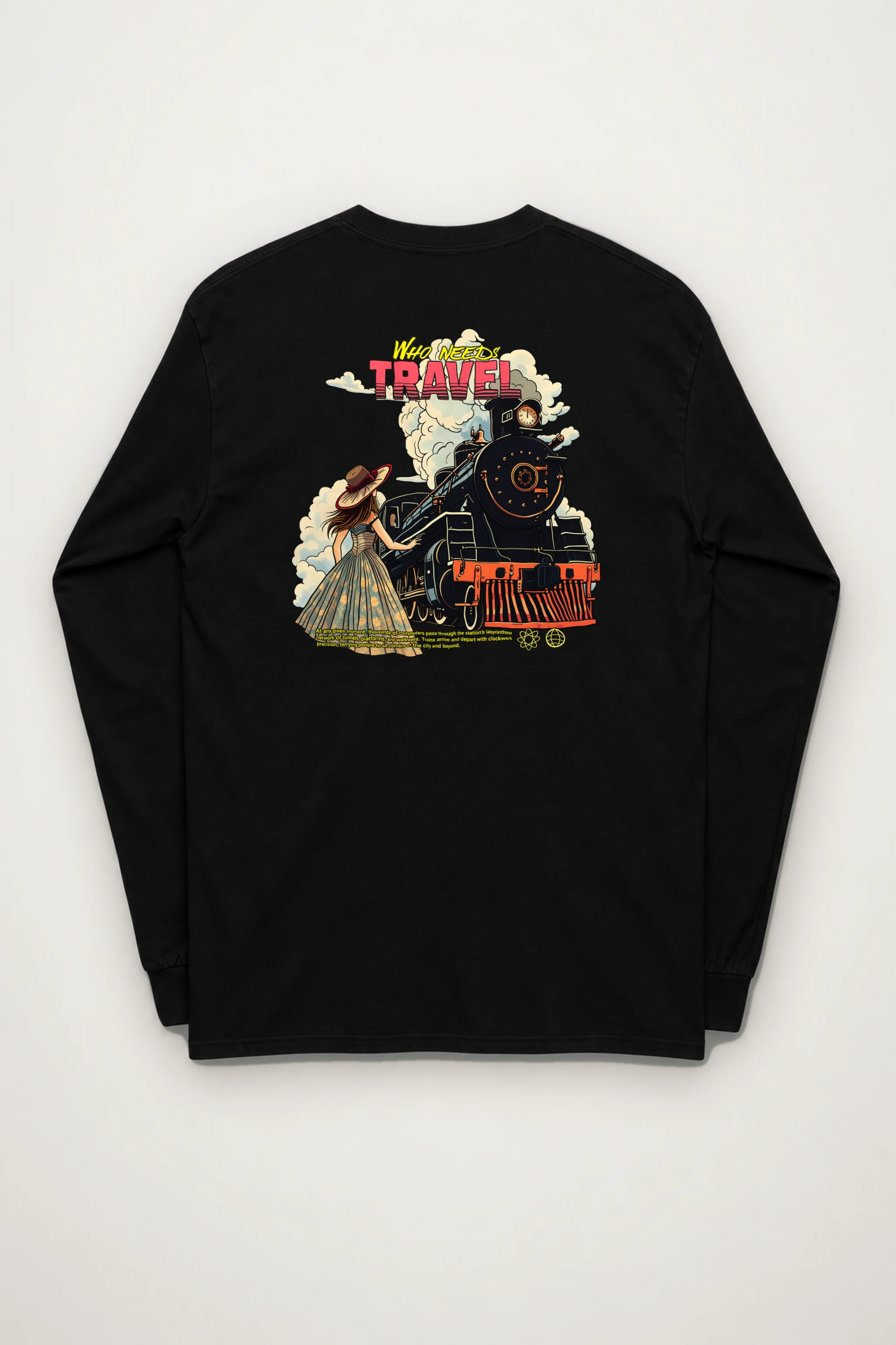 "Who Needs Travel" Unisex Longsleeve T-shirt