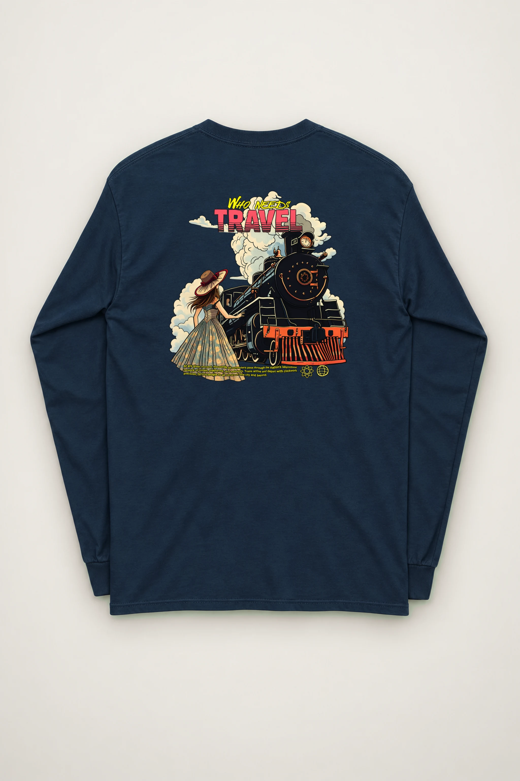 "Who Needs Travel" Unisex Longsleeve T-shirt