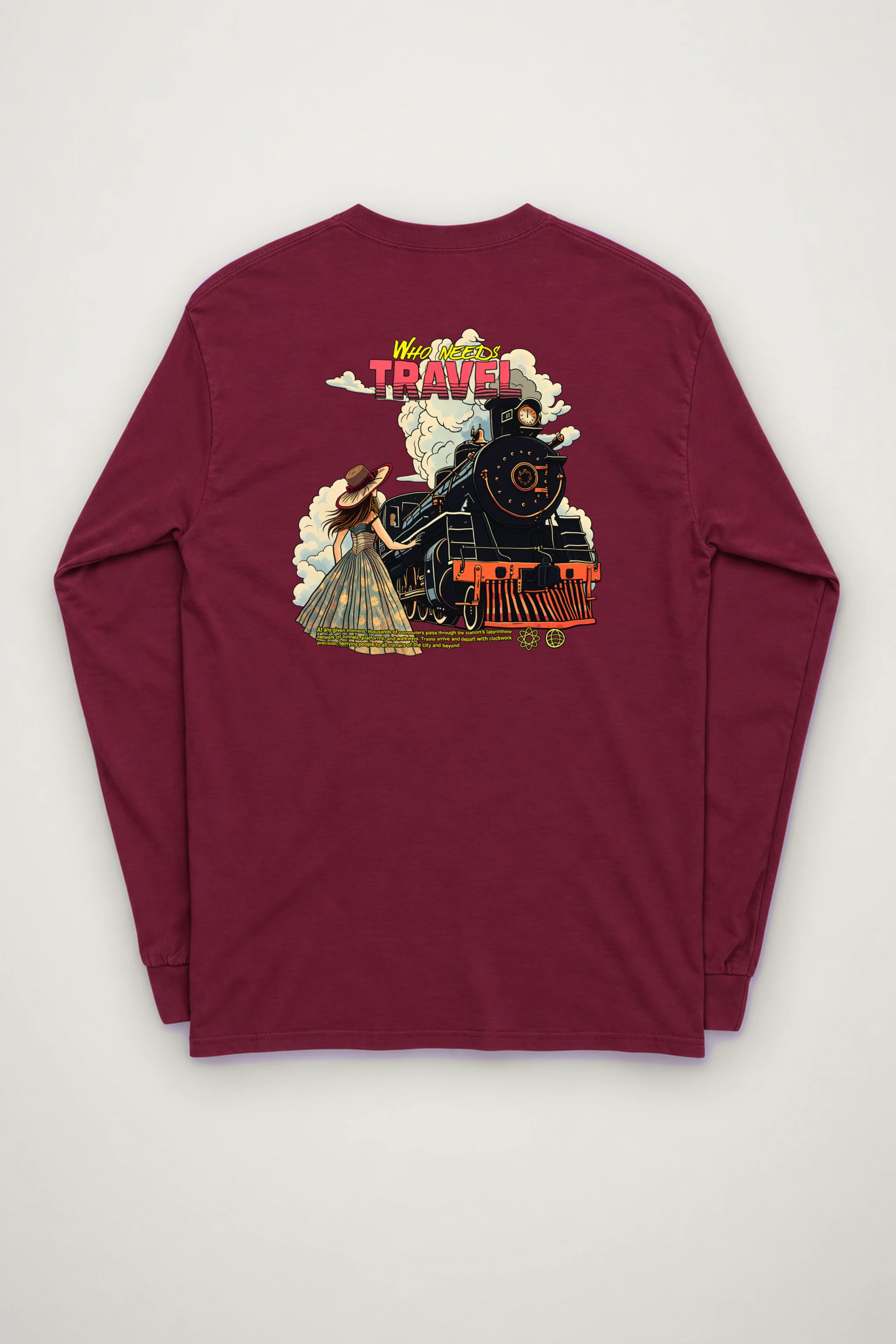 "Who Needs Travel" Unisex Longsleeve T-shirt