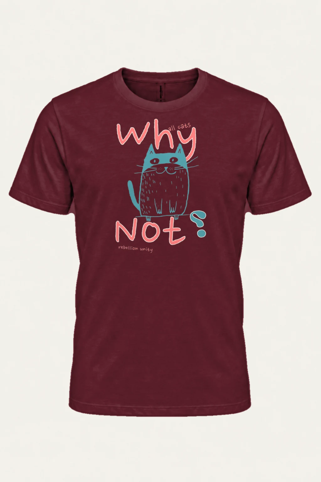 "Why All Cats" Heavyweight Unisex Crewneck T-shirt | Gildan 5000