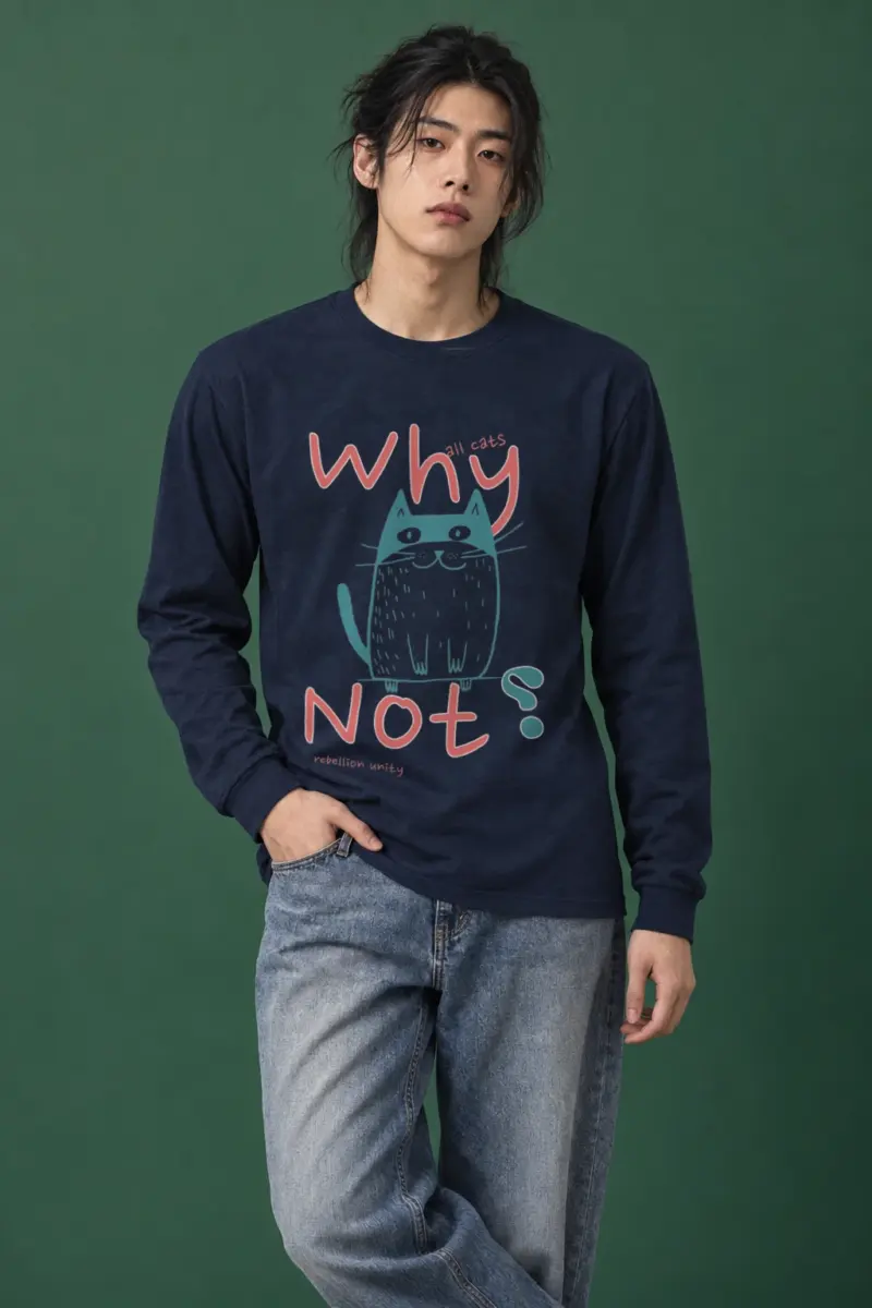 "Why Noy Cat" Unisex Longsleeve T-shirt