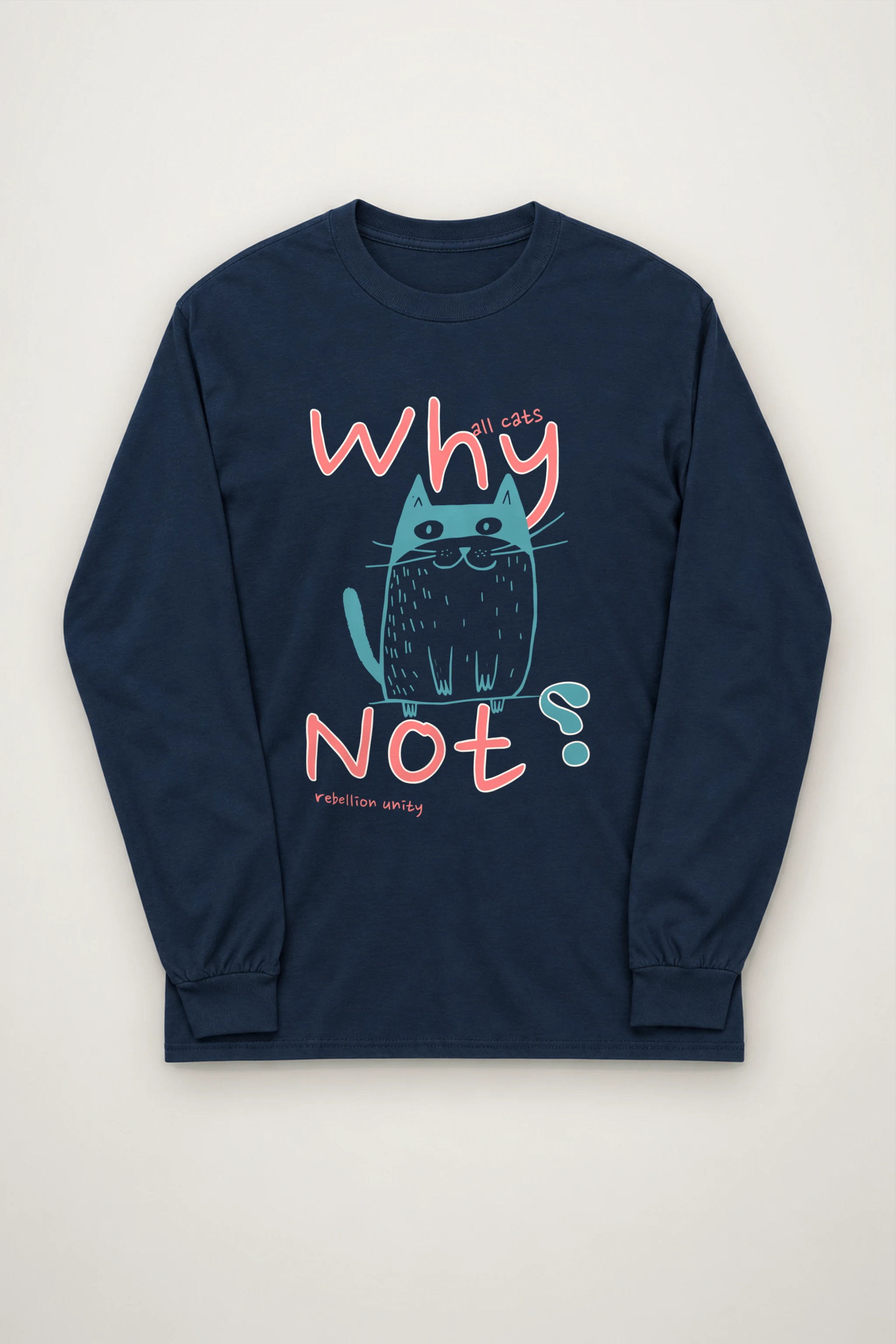 "Why Noy Cat" Unisex Longsleeve T-shirt