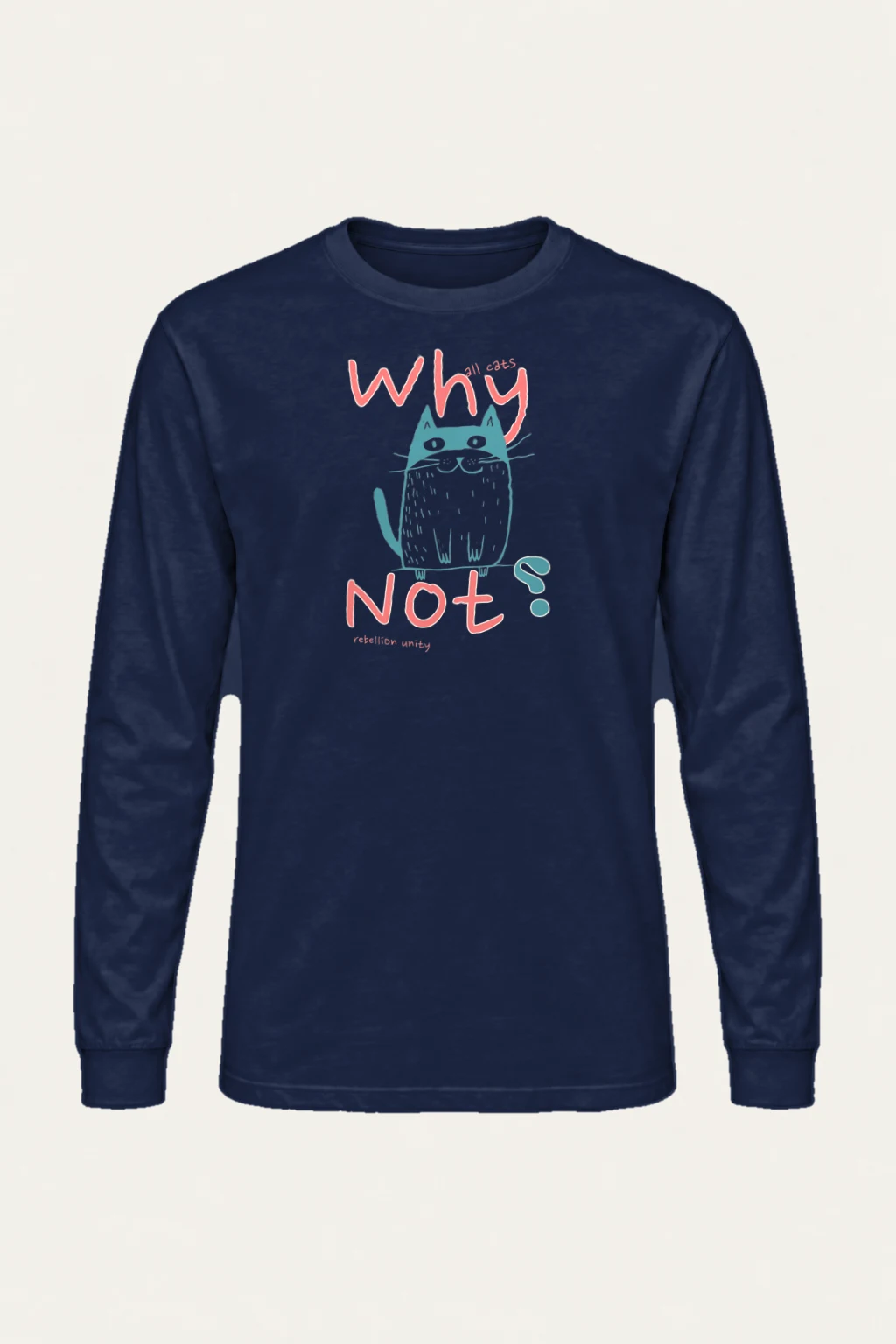 "Why Noy Cat" Unisex Longsleeve T-shirt | Gildan 2400