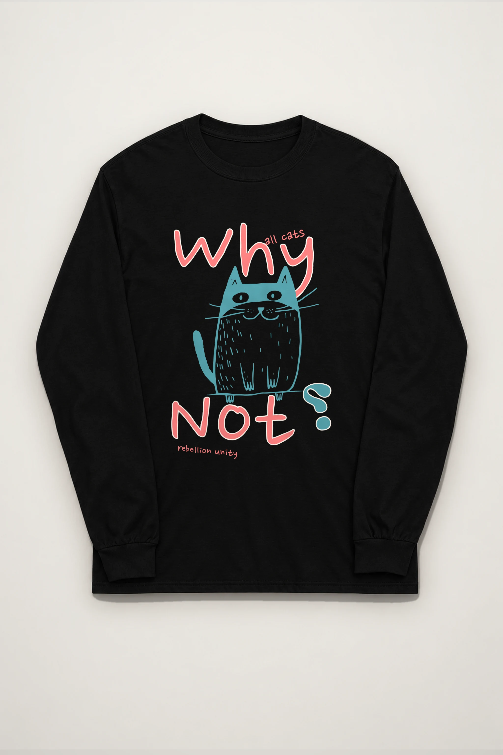 "Why Noy Cat" Unisex Longsleeve T-shirt